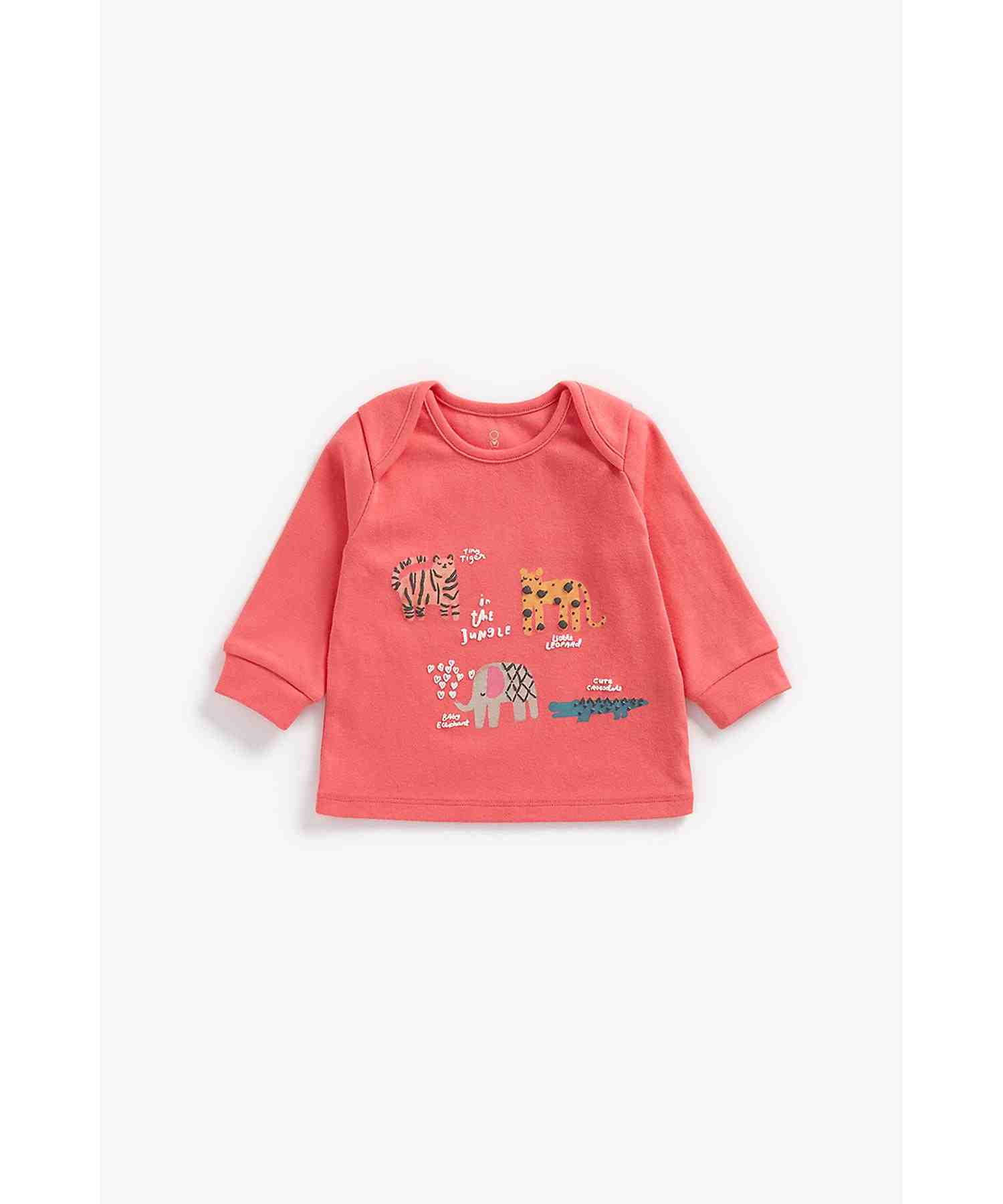 Mothercare Girls Full Sleeves Pyjamas Set - Pack of 2 - Multi