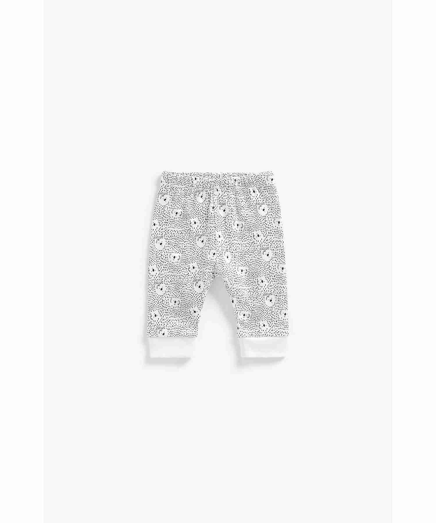 Mothercare Unisex 100% Cotton Adorable Sheep Prints Pyjamas Set - Pack of 2 - White