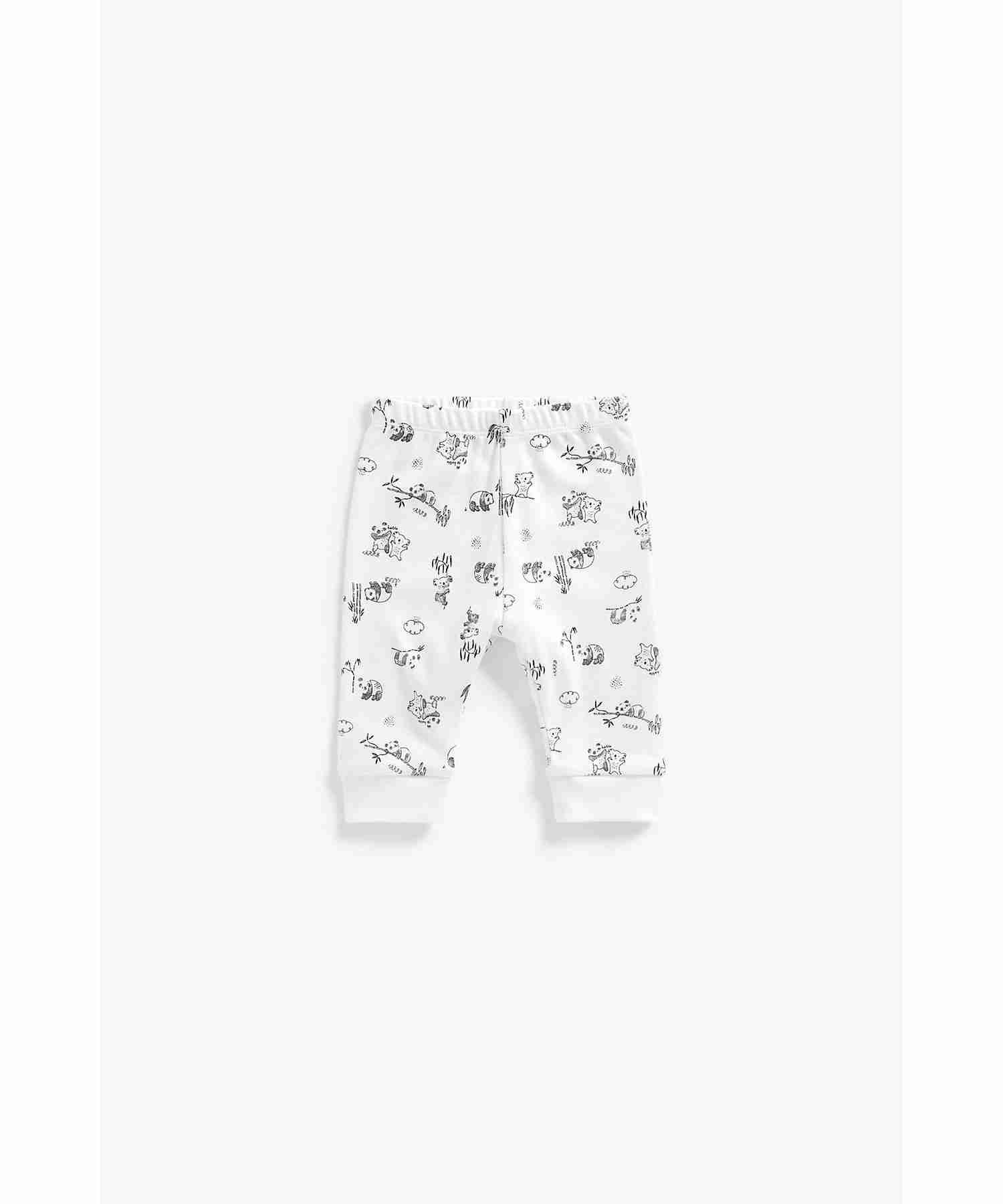 Mothercare Unisex 100% Cotton Adorable Sheep Prints Pyjamas Set - Pack of 2 - White