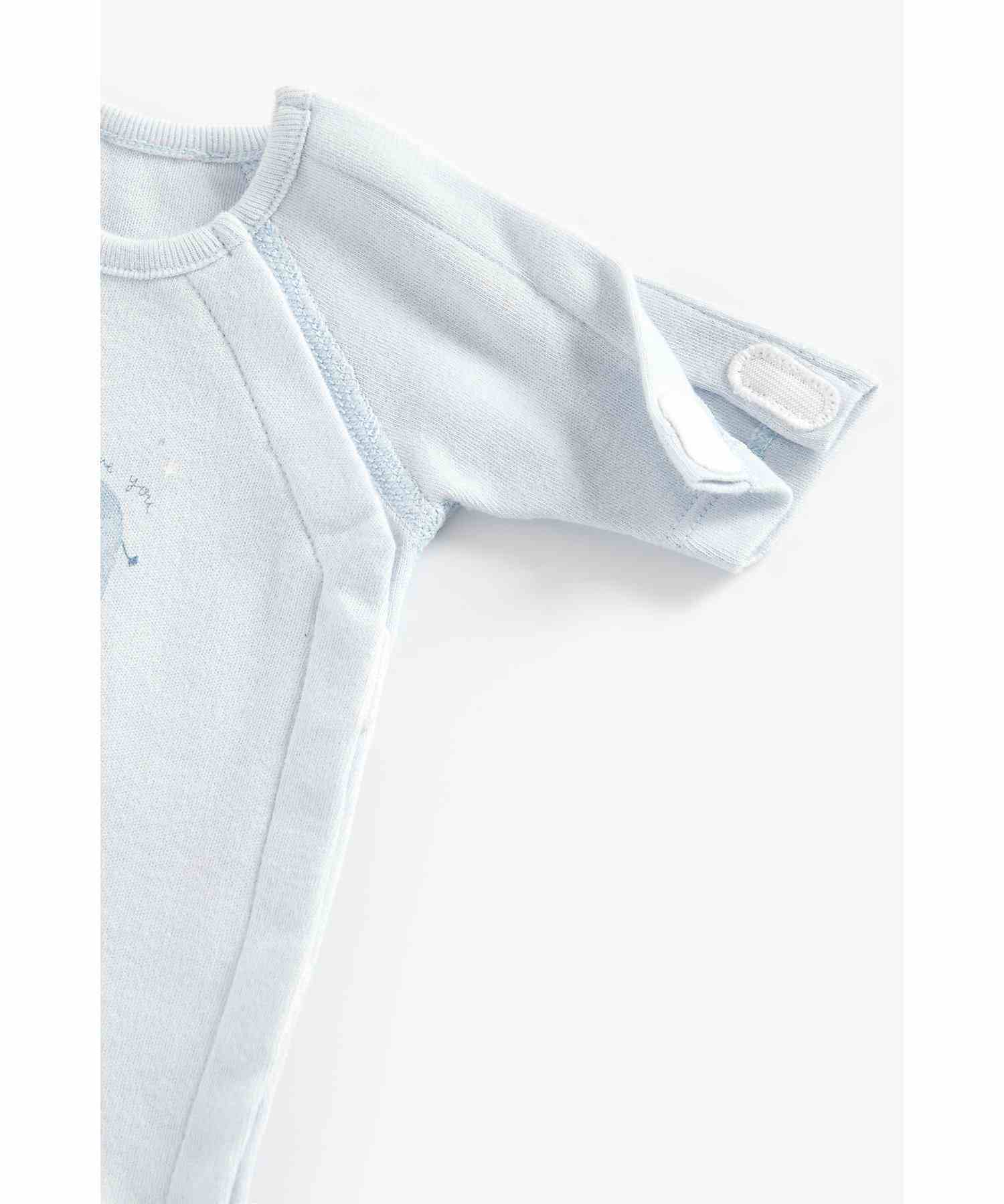 Mothercare Boys 100% Cotton Short Sleeves Sleepsuit - Blue