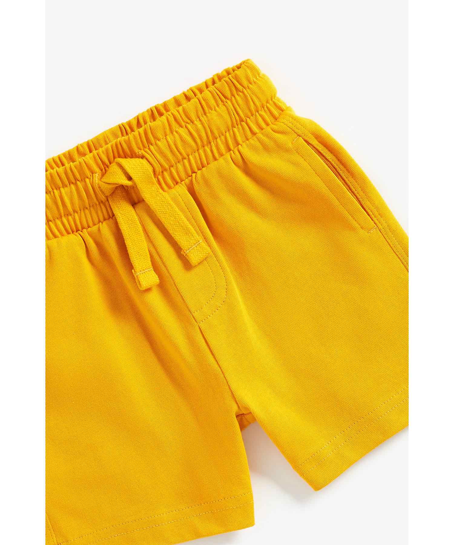 Mothercare Boys 100% Cotton Stay - Cool Shorts - Yellow