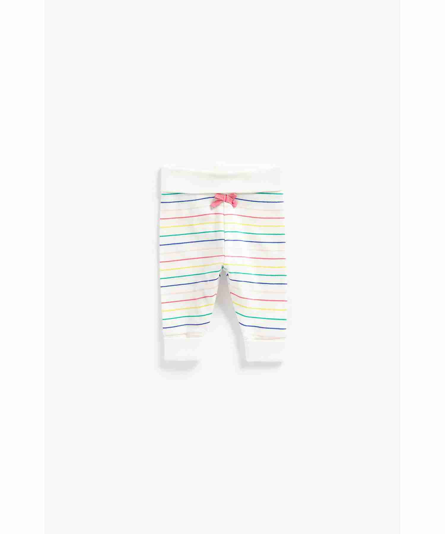 Mothercare Girls roll - up Waistband Leggings - Pack of 2 - Multicolor