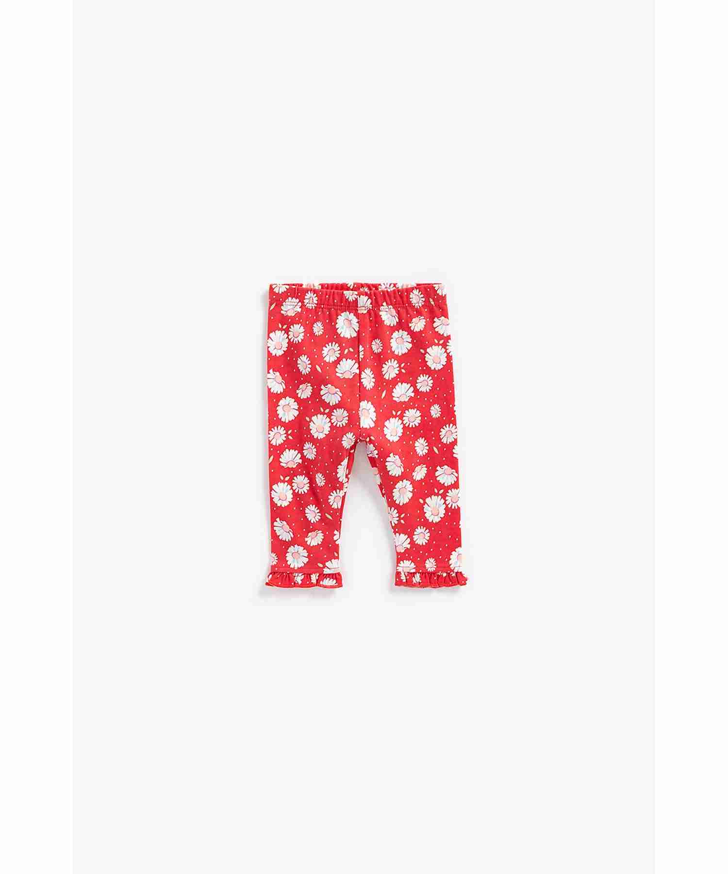 Mothercare Girls Elasticated Waistband Leggings - Pack of 2 - Multicolor