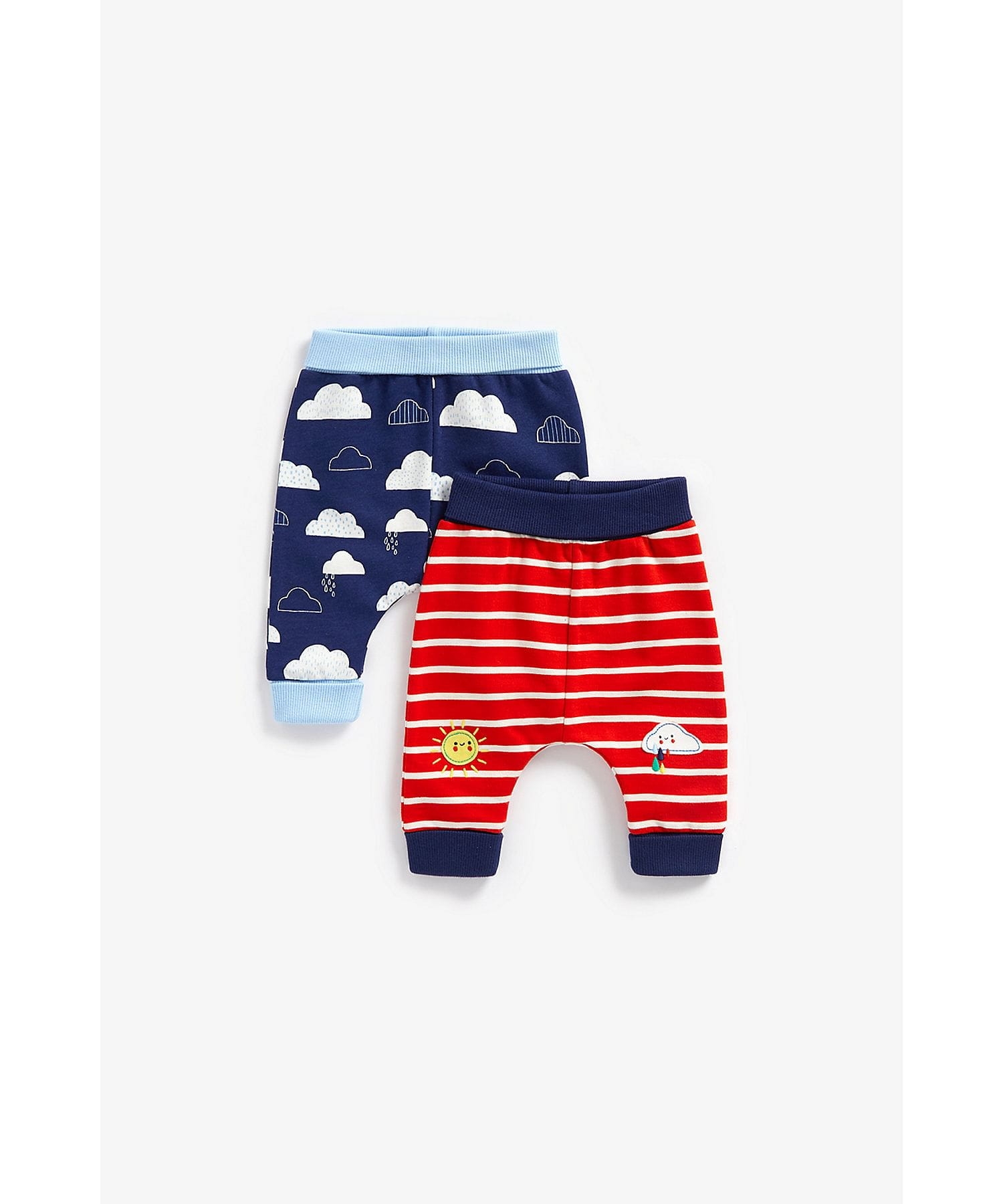 Mothercare | Boys Joggers Cloud Design-Pack of 2-Multicolor 0