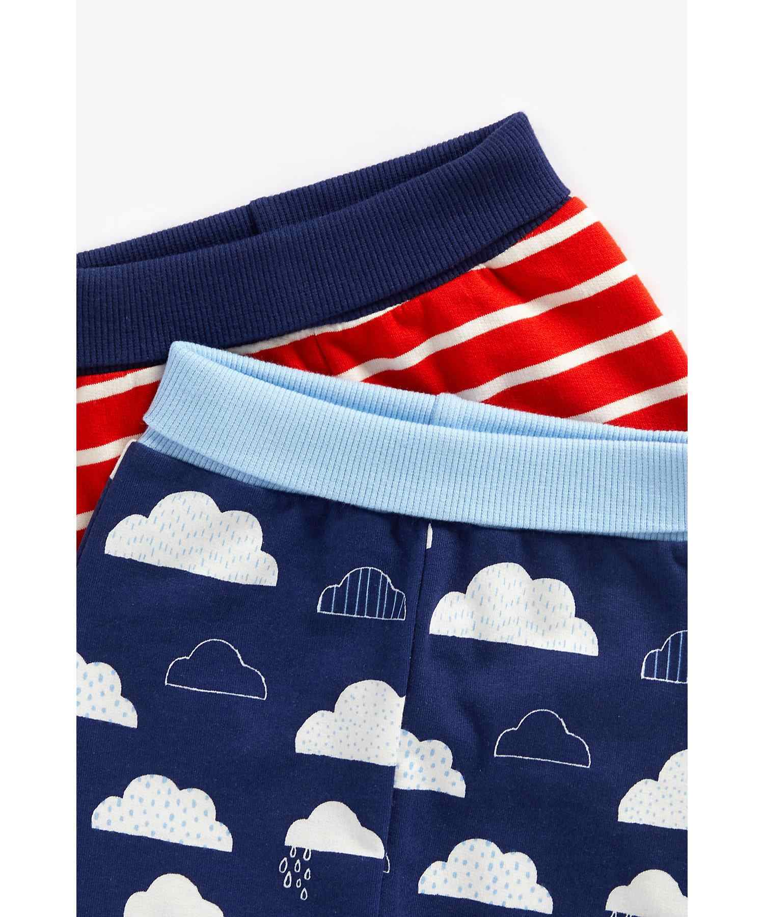 Mothercare Boys Cloud Design Jogger - Pack of 2 - Multicolor