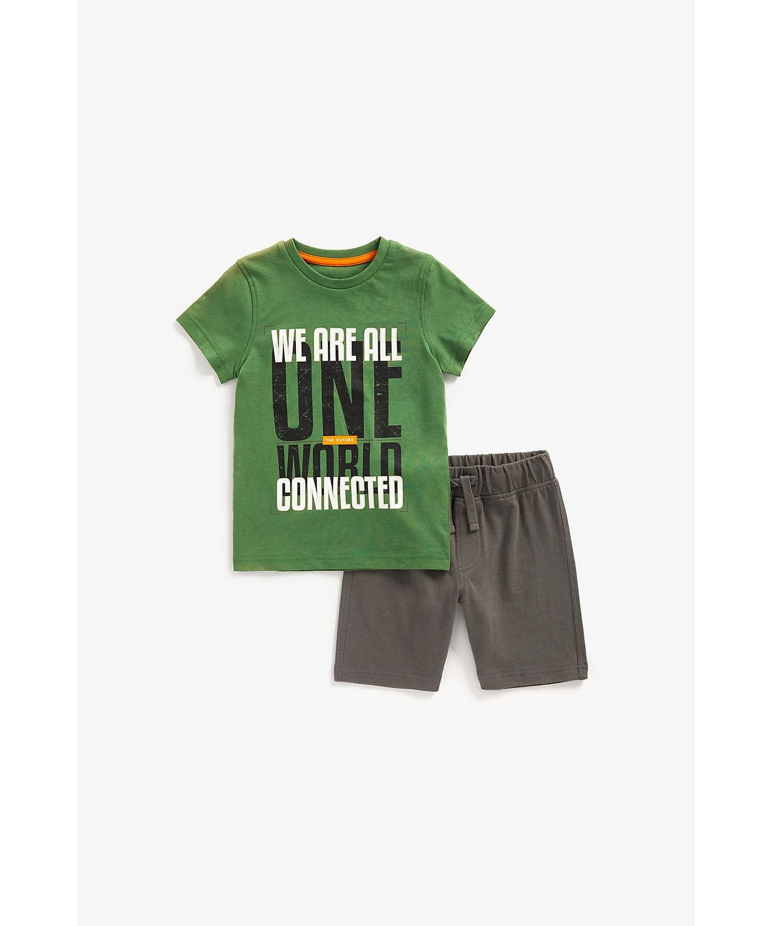 Mothercare | Boys Short Sleeves Shorts T-Shirt Set --Multicolour 0