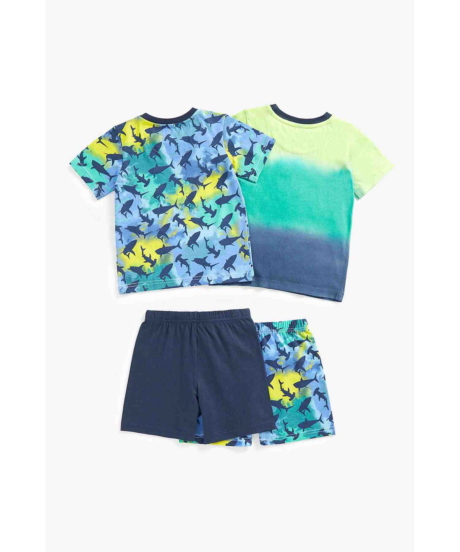 Mothercare Boys Short Sleeves Pyjamas Set - Pack of 2 - Multicolor