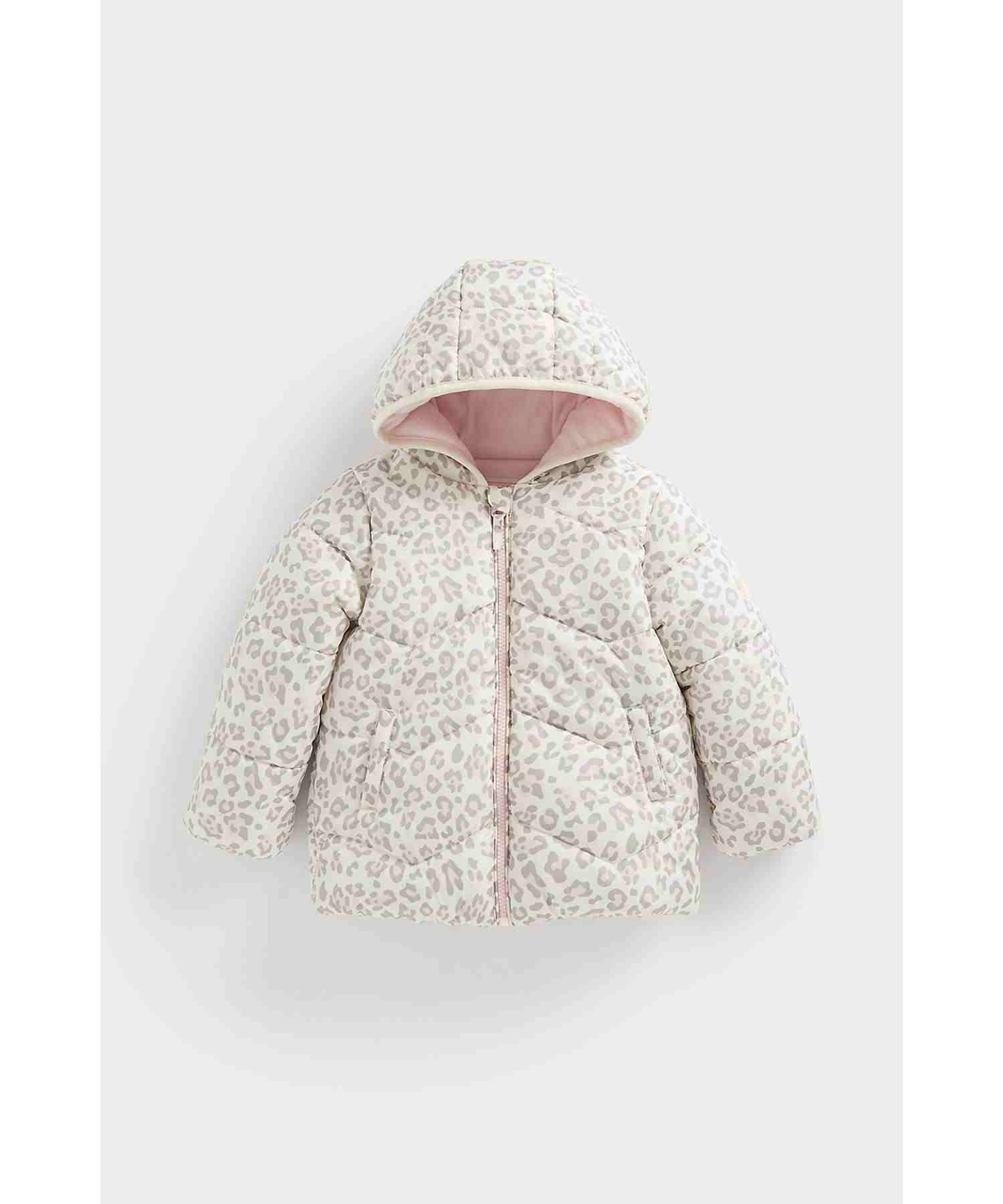 Mothercare Girls Duvet Hem and Cuffs Jacket - Multicolor