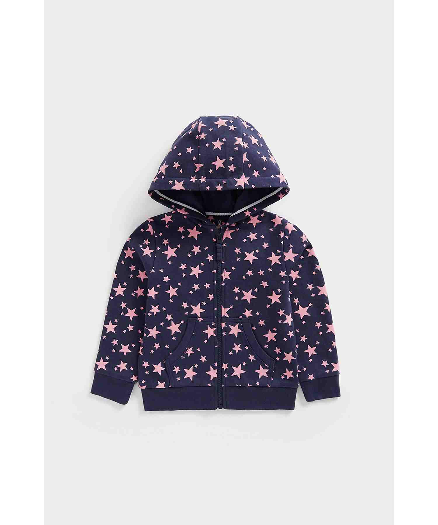 Mothercare Girls Brushed Cotton Jersey Fabric Sweatshirt - Multicolor