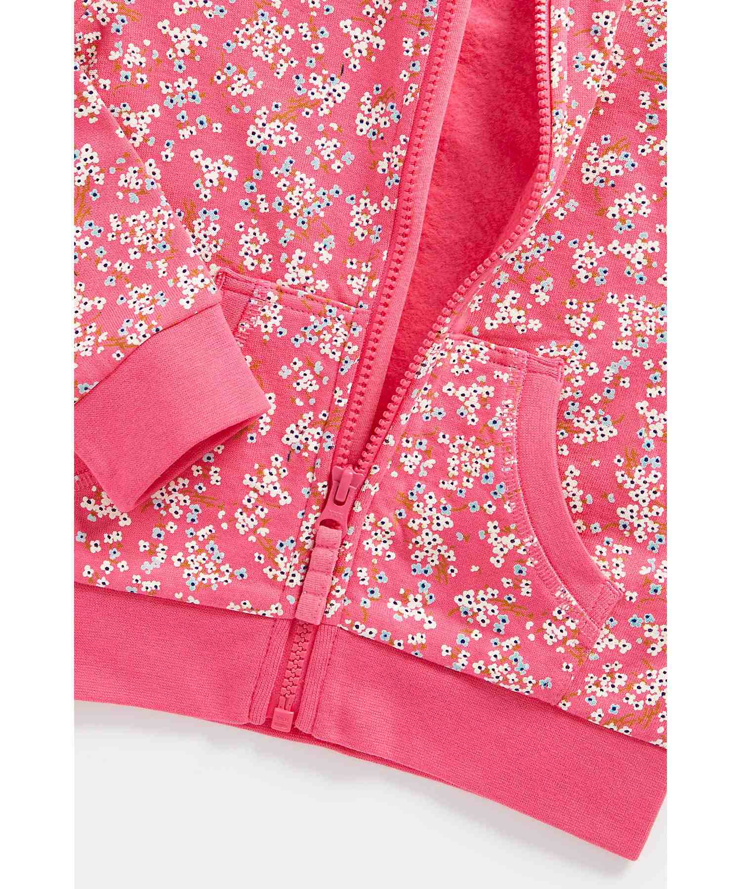 Mothercare Girls Brushed Cotton Jersey Fabric Sweatshirt - Multicolor