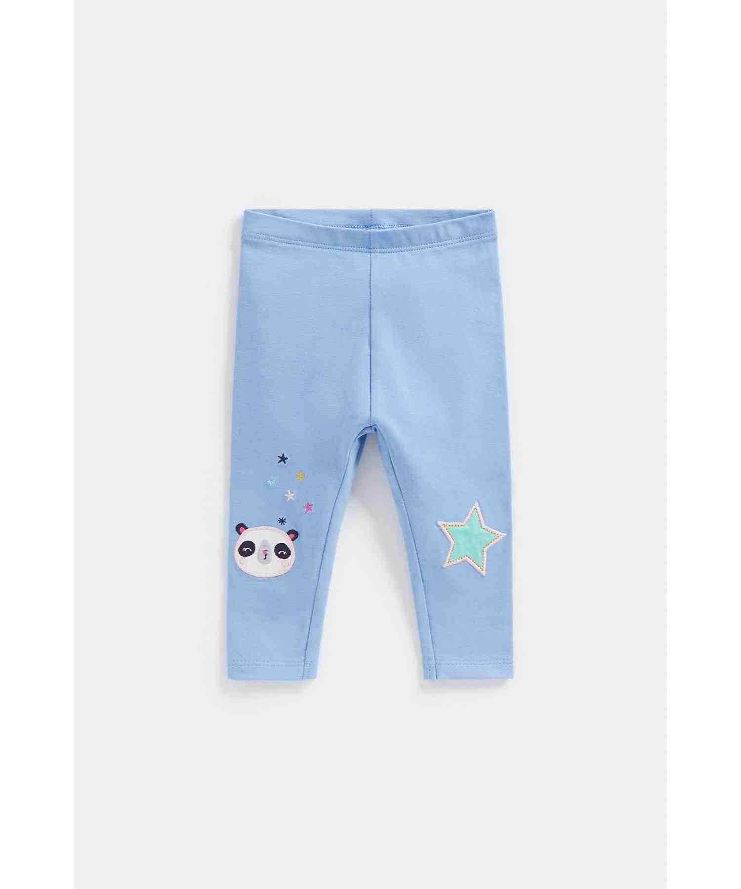 Mothercare Girls Wide Waistband Leggings - Pack of 3 - Multicolor