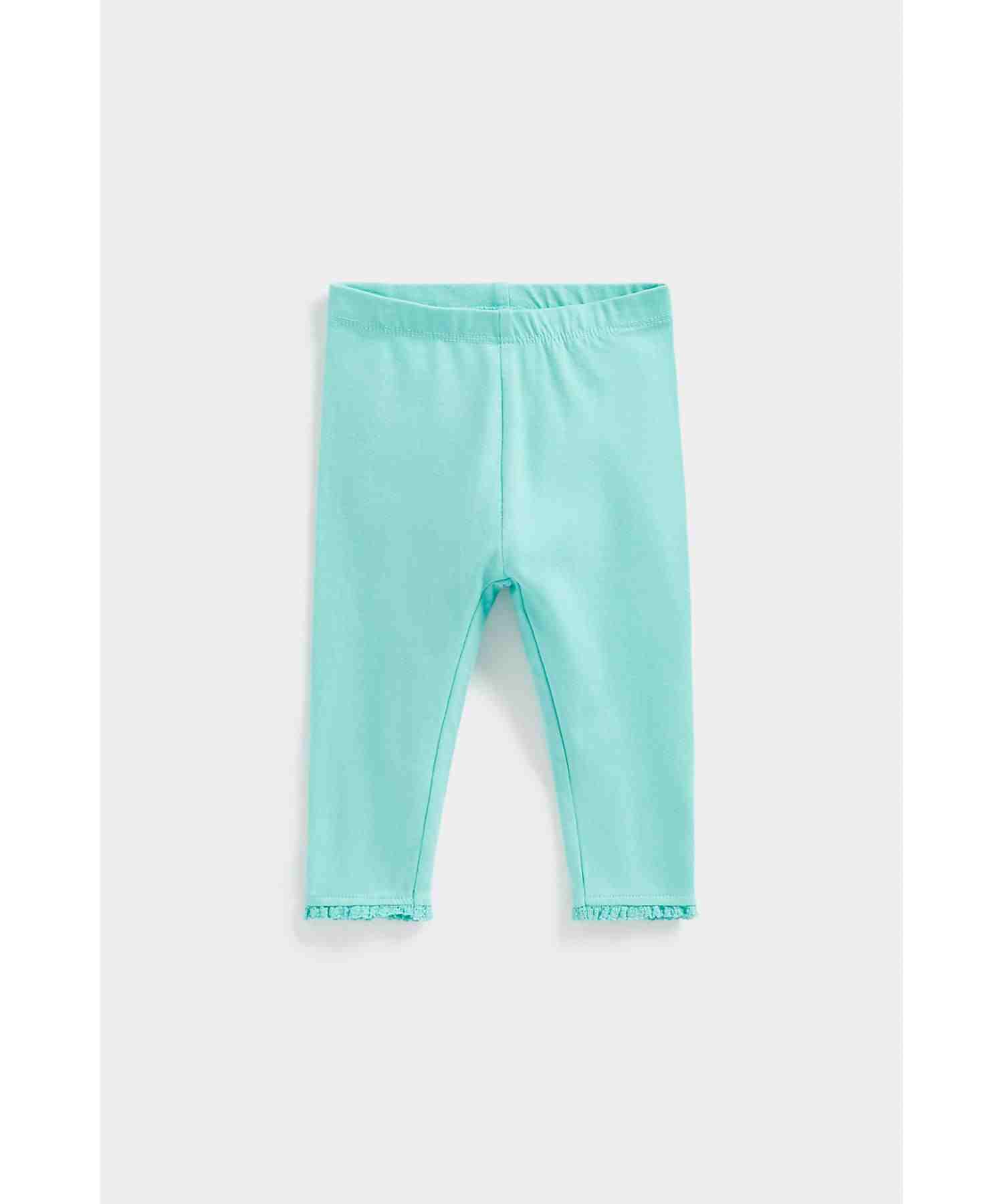 Mothercare Girls Wide Waistband Leggings - Pack of 3 - Multicolor