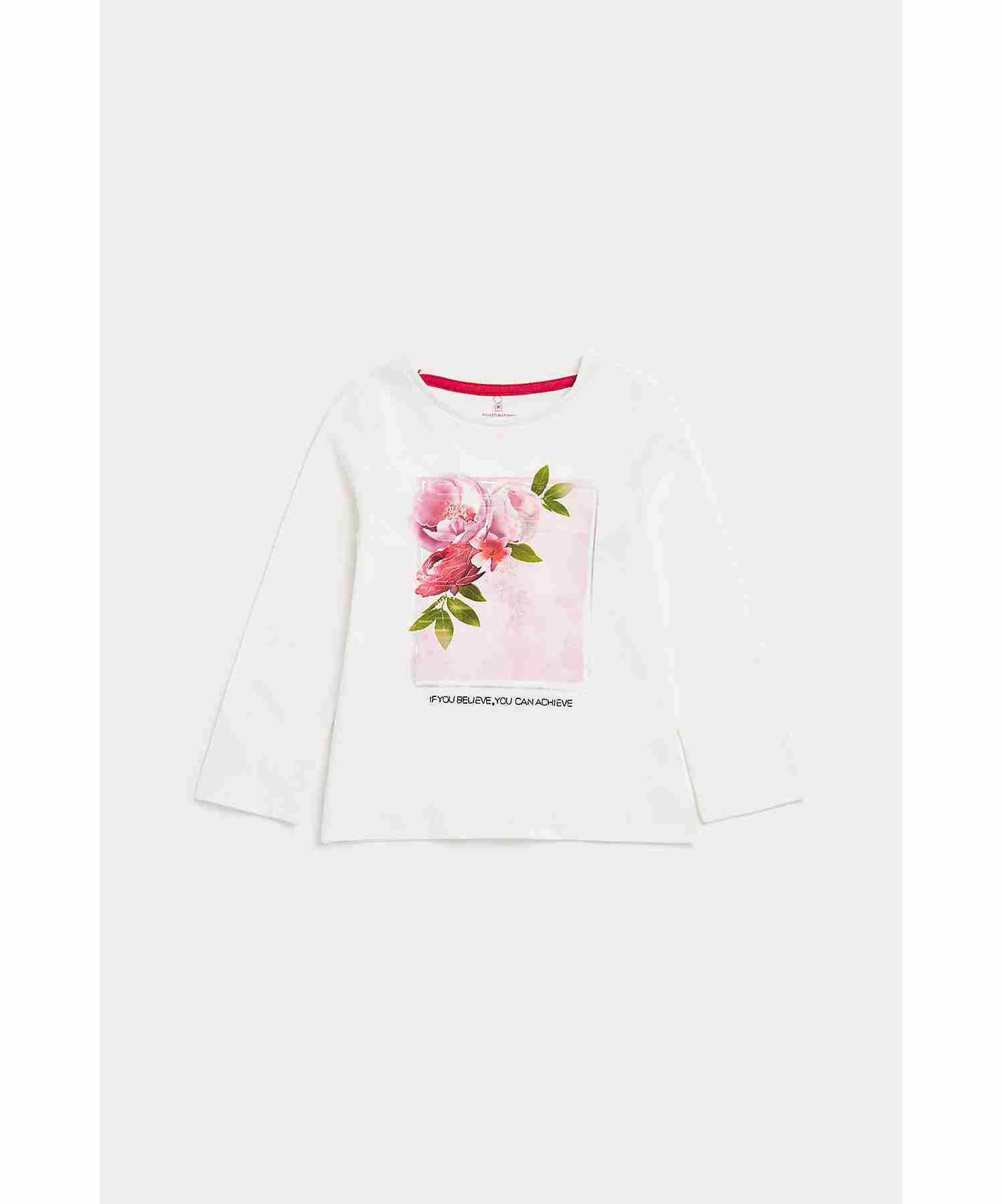 Mothercare Girls Long Sleeves T-Shirt - Pack of 3 - Multicolor