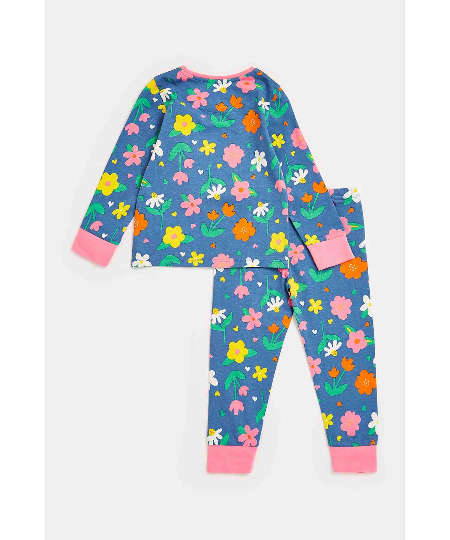 Mothercare Girls Printed Pyjama- Multicolor