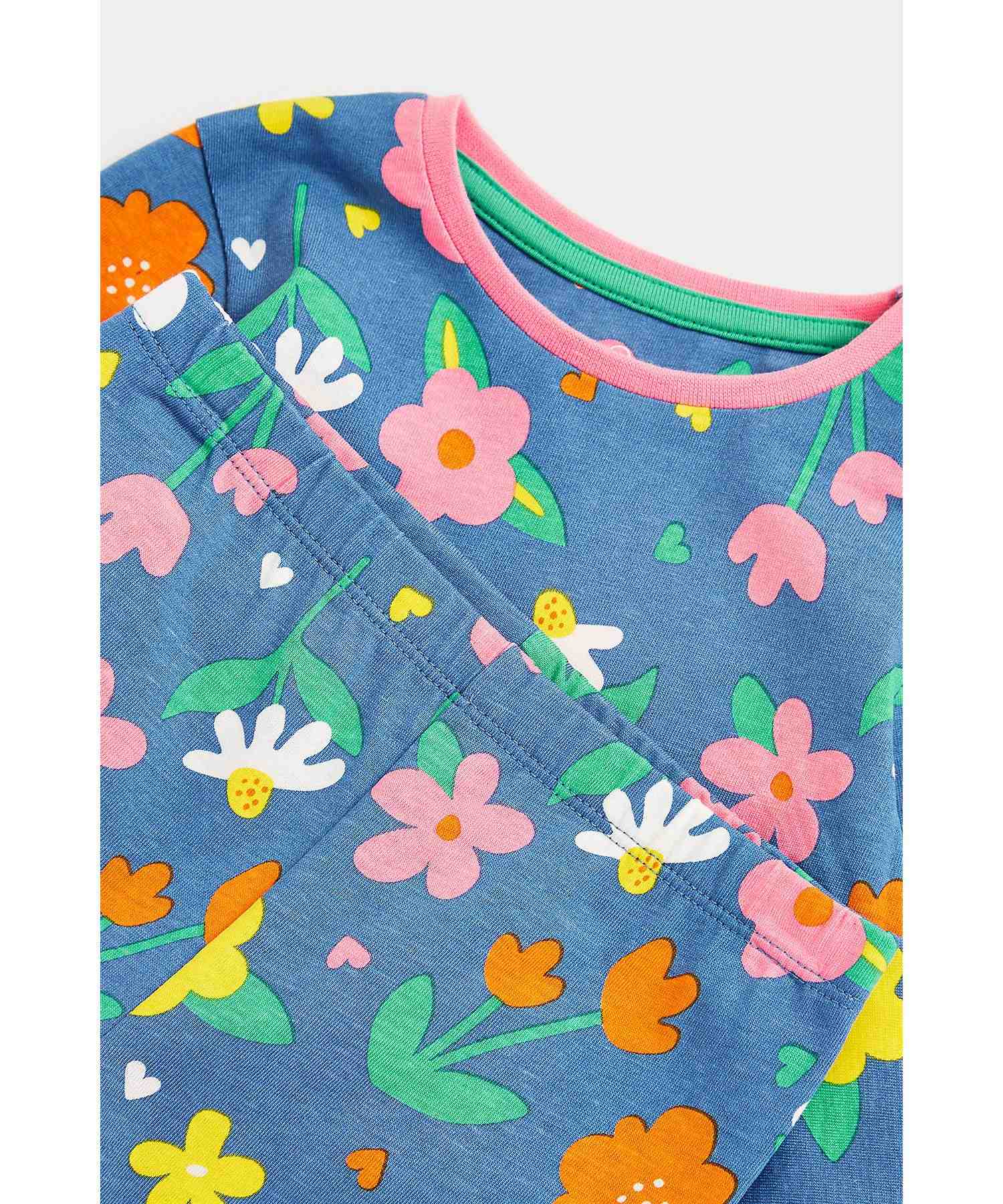 Mothercare Girls Printed Pyjama- Multicolor