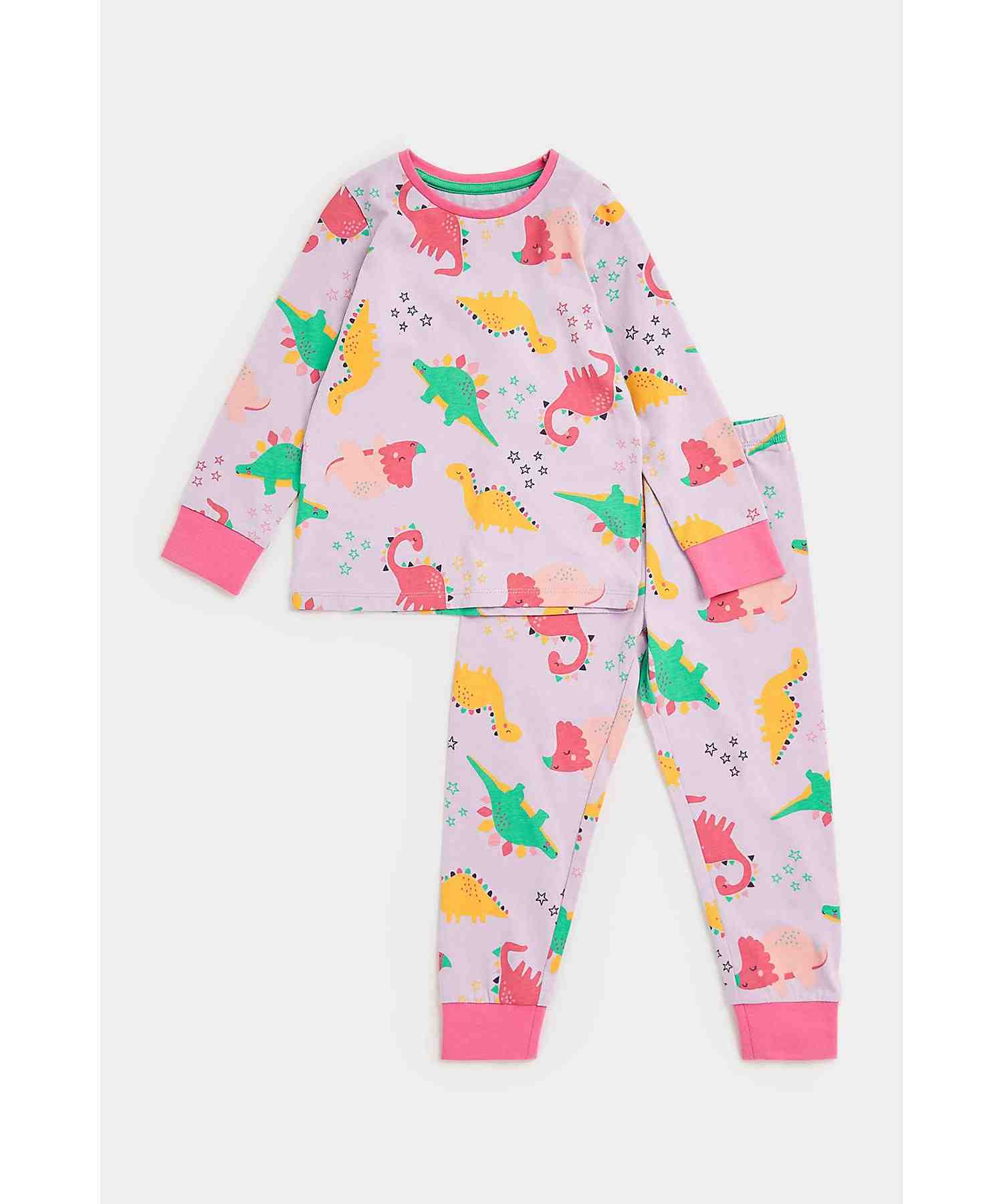 Mothercare Girls Printed Pyjama- Multicolor