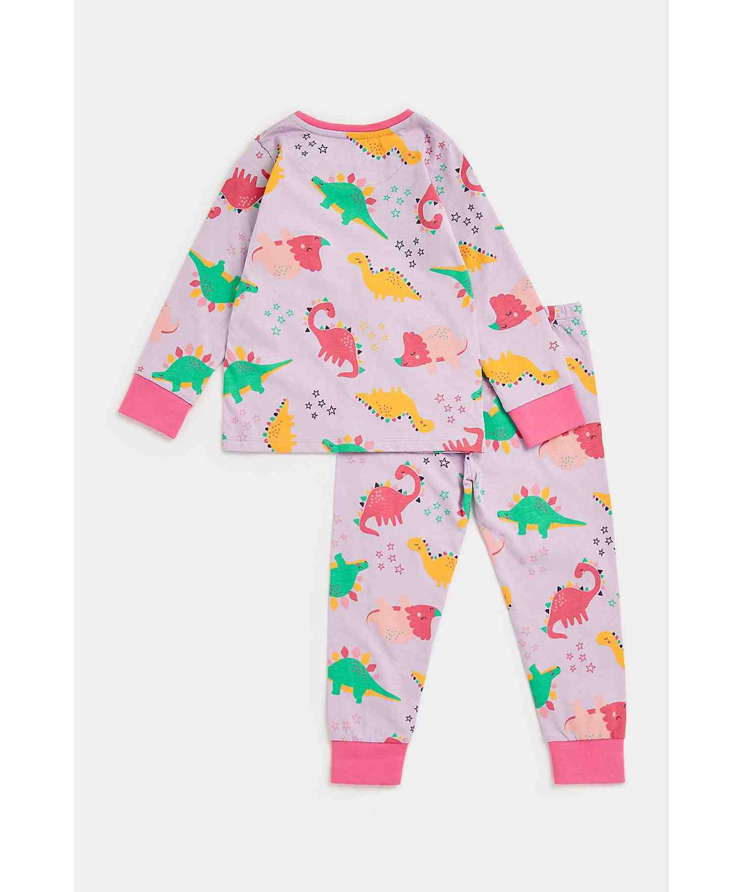 Mothercare Girls Printed Pyjama- Multicolor