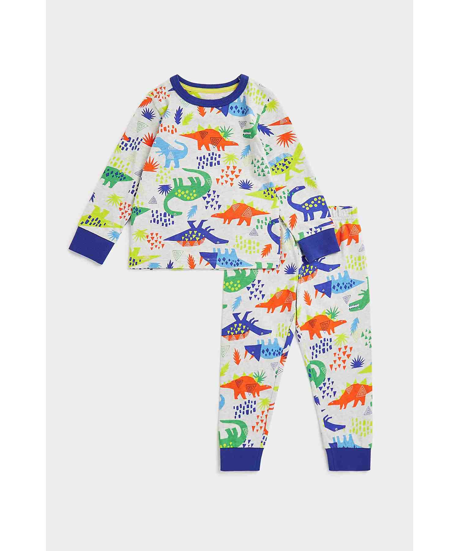 Mothercare Boys Natural, Breathable Cotton Jersey Pyjama- Multicolor