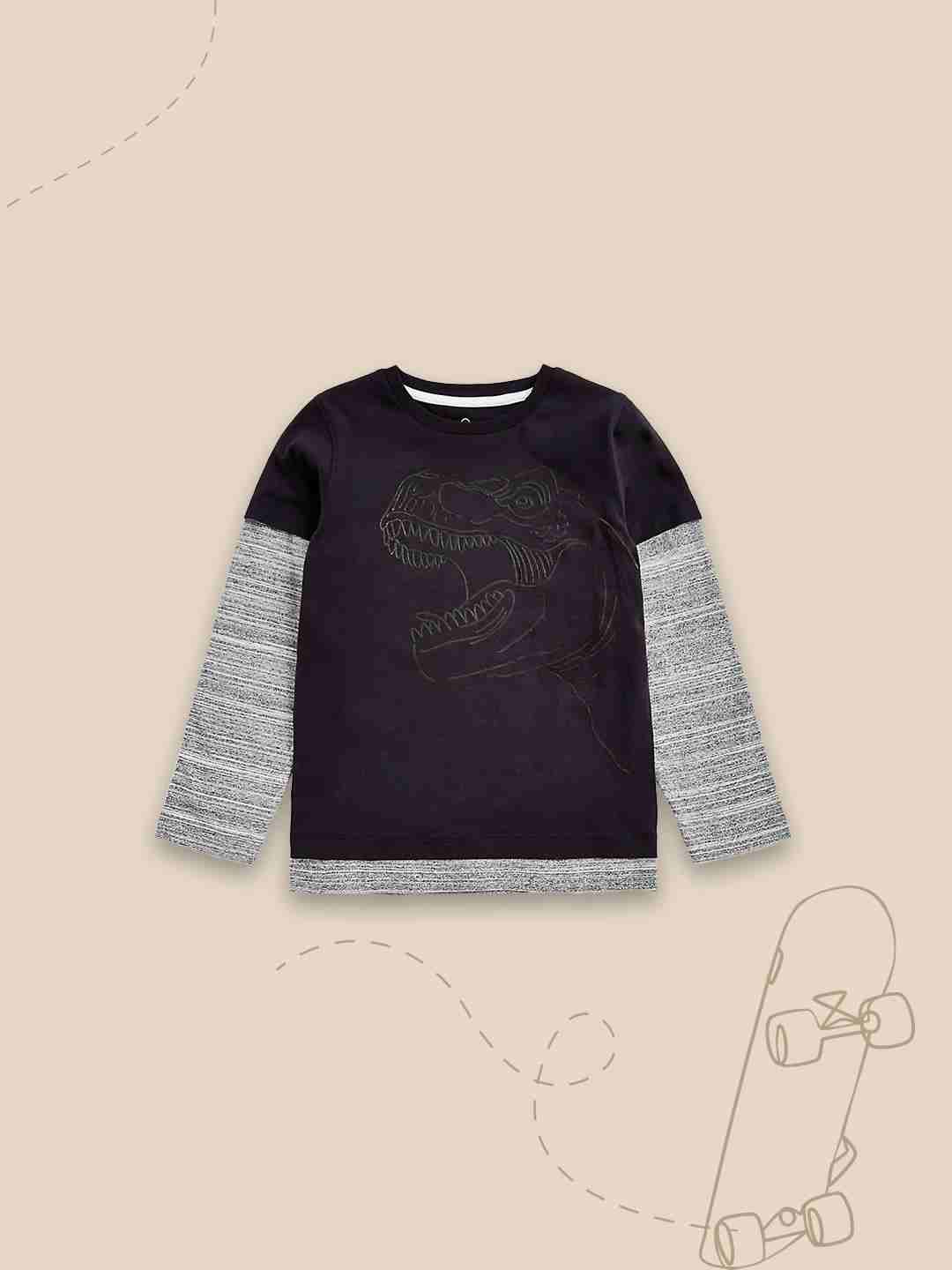 Mothercare Boys 100% Cotton Printed T-Shirt - Multicolor