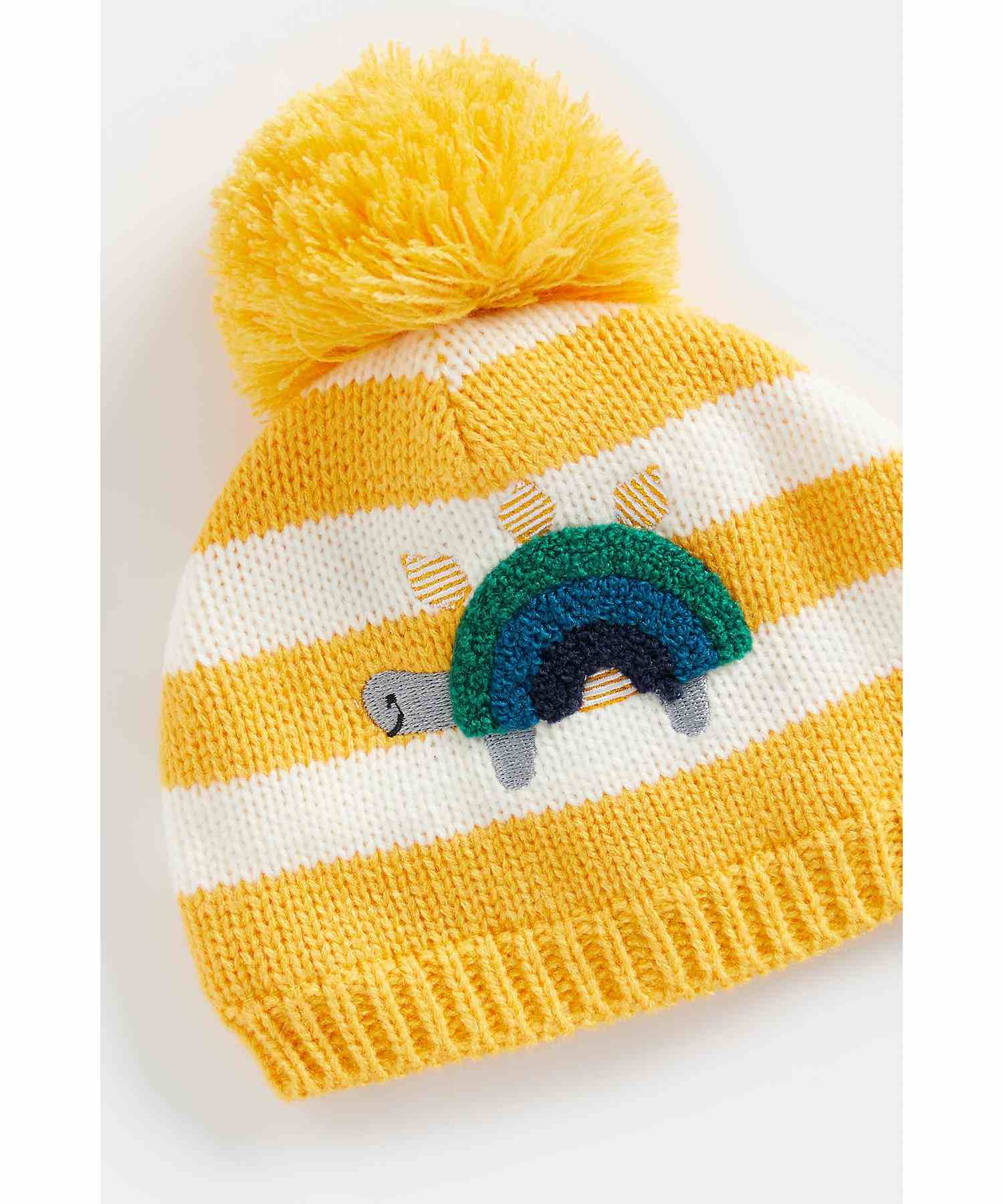 Mothercare Boys Cotton Lined Beanie- Multicolor