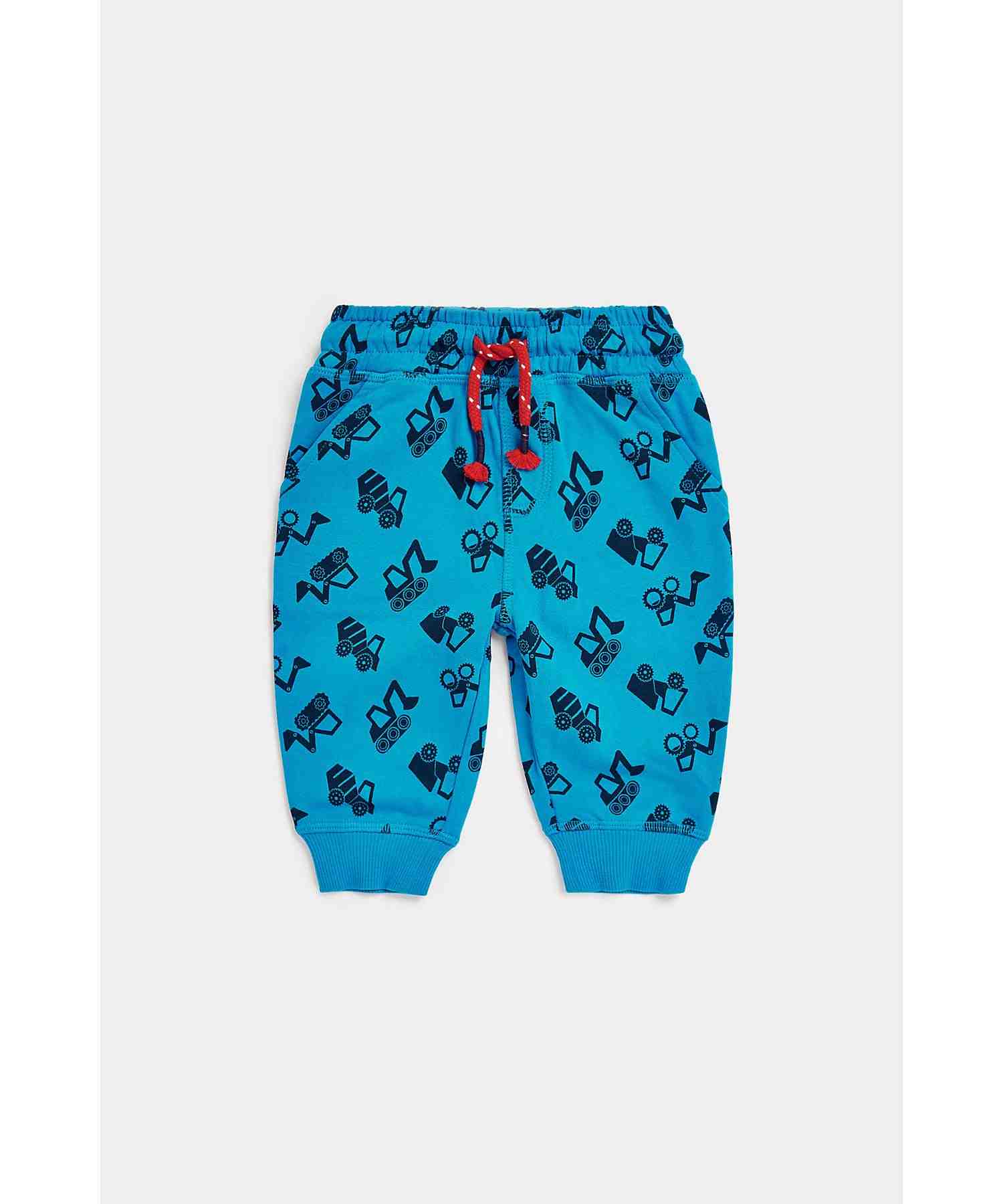Mothercare Boys Loop - Back Cotton Joggers - Pack of 2 - Multicolor