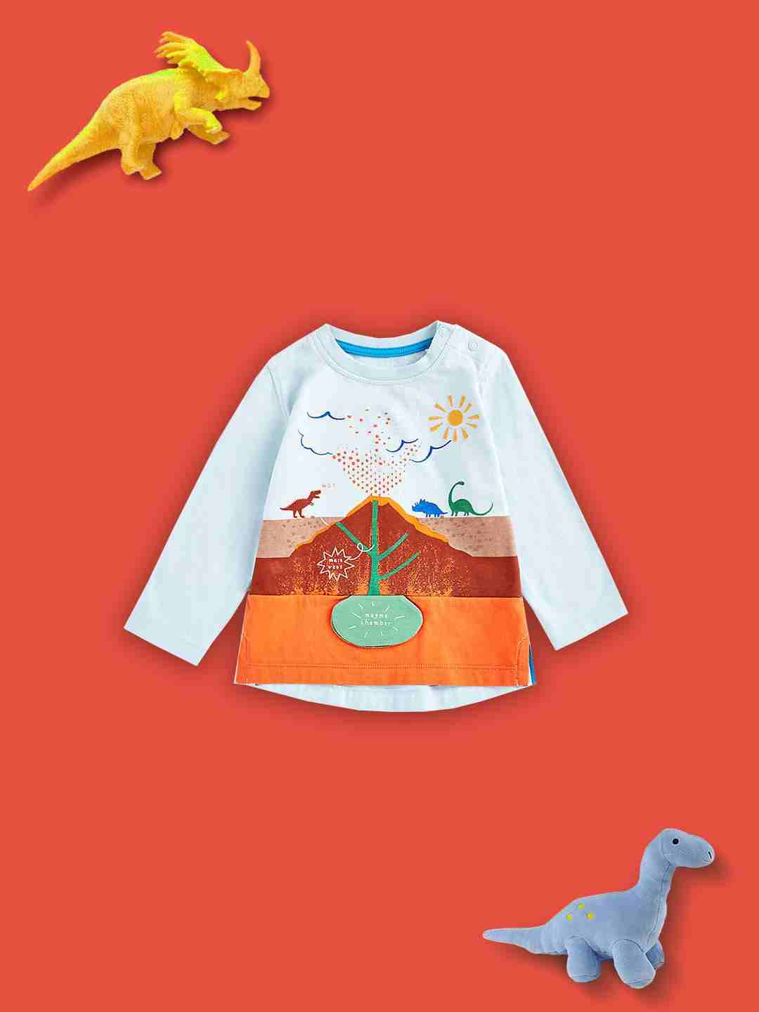 Mothercare Boys 100% Cotton Printed T-Shirt - Blue