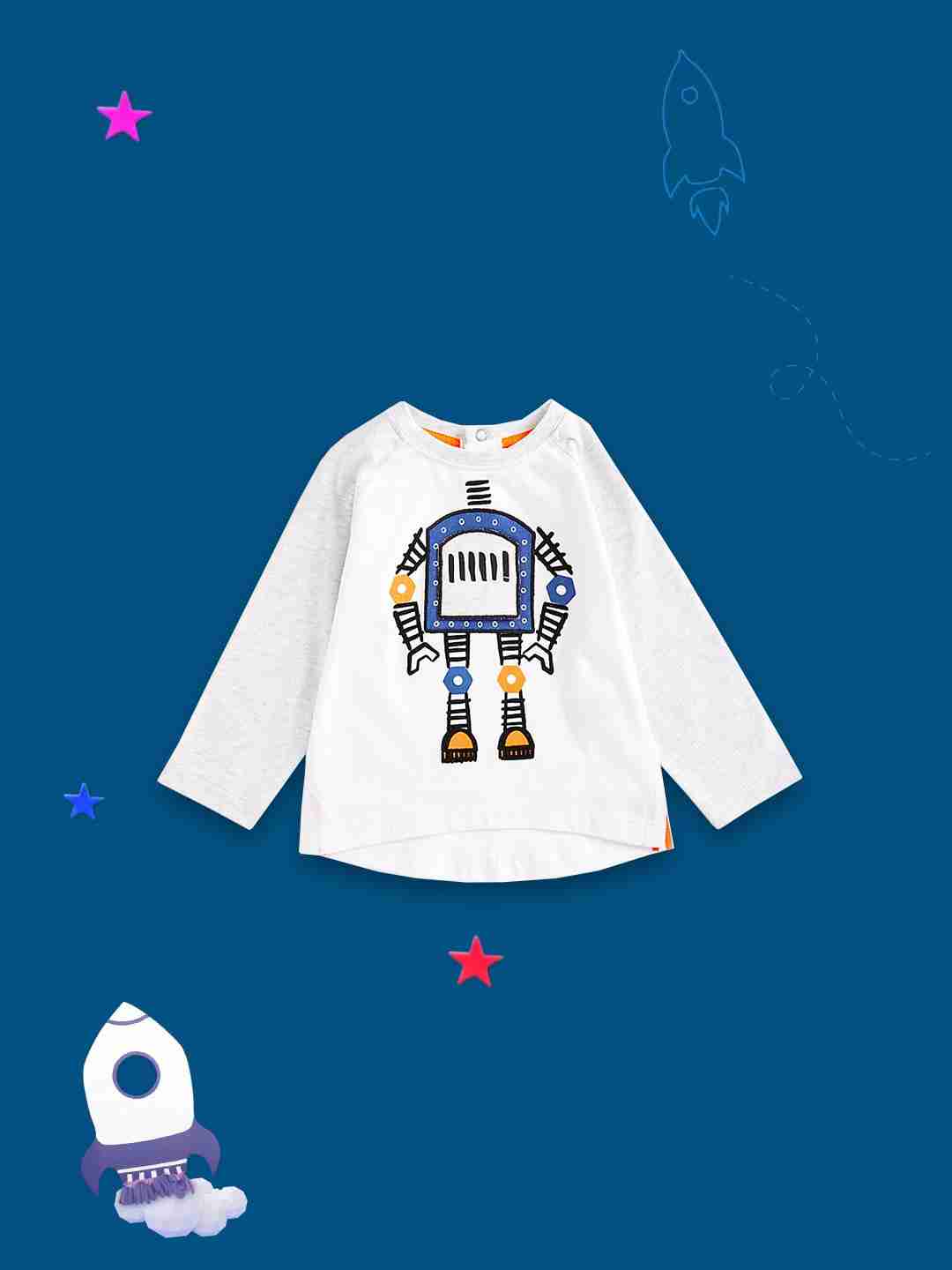 Mothercare Boys 100% Cotton Printed T-Shirt - Multicolor