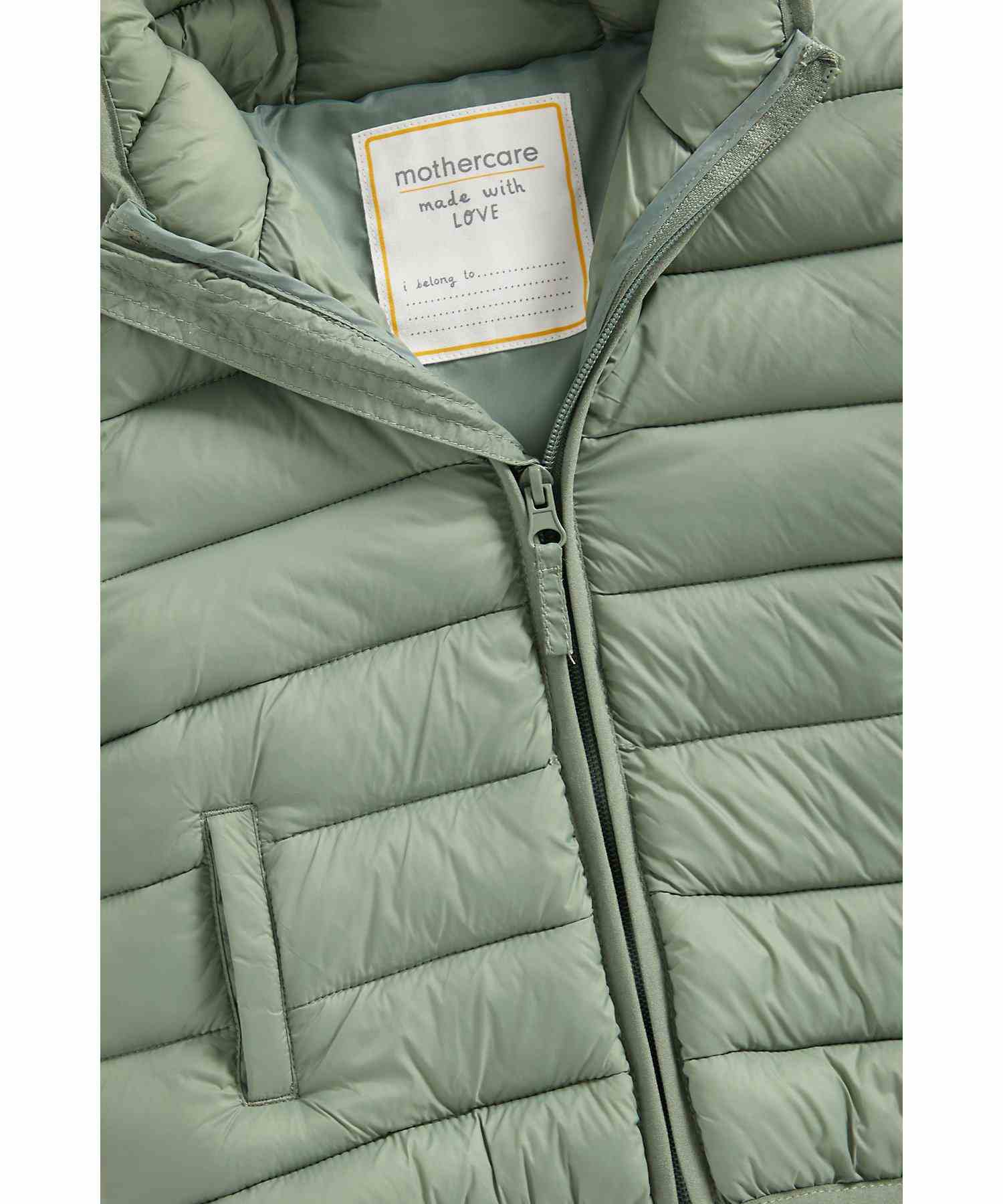 Mothercare Boys Quilted and Wadded Jackets - Green
