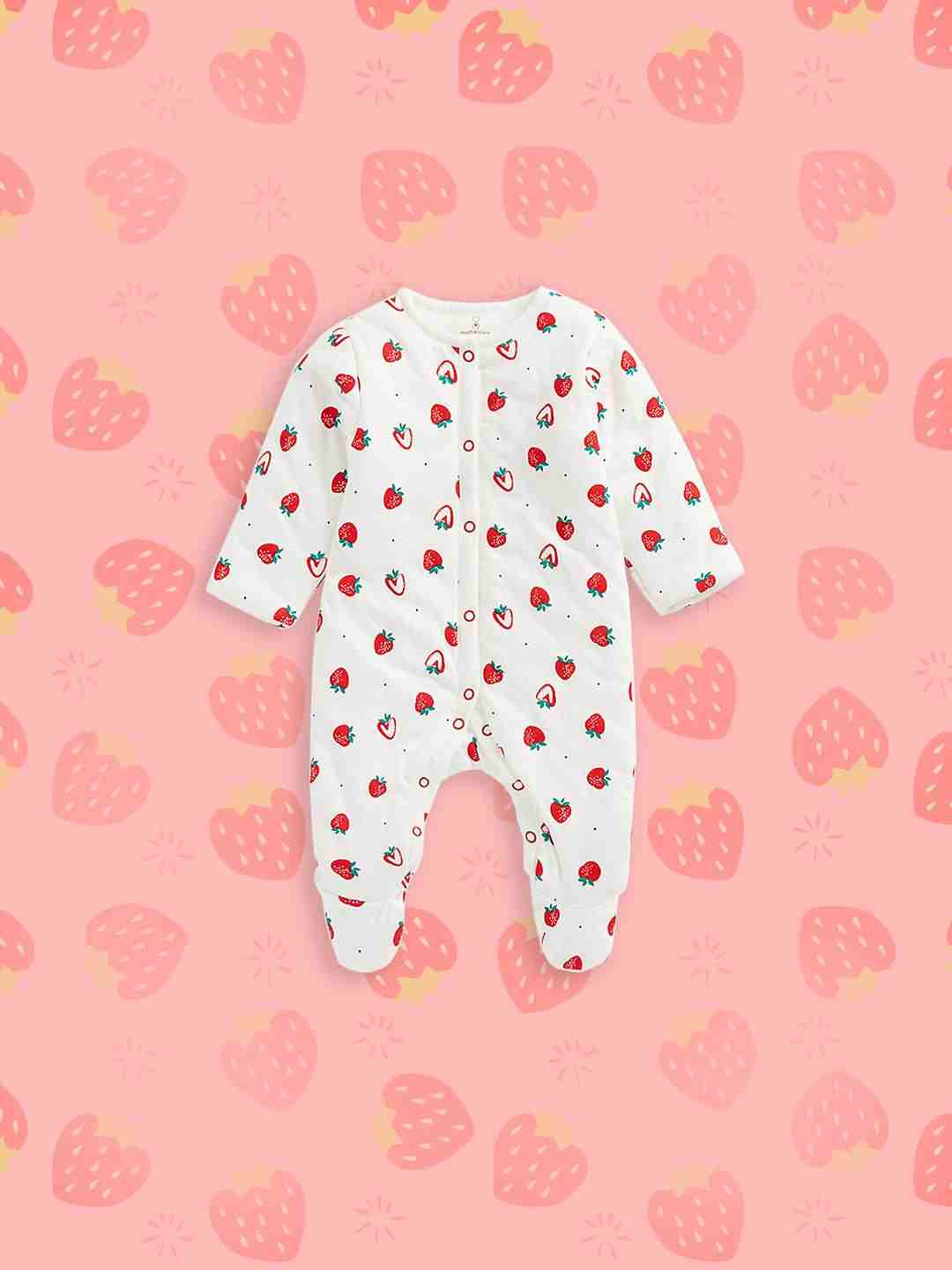 Mothercare Girls Natural Cotton Fabric and Wadded Snowsuit - Multicolor