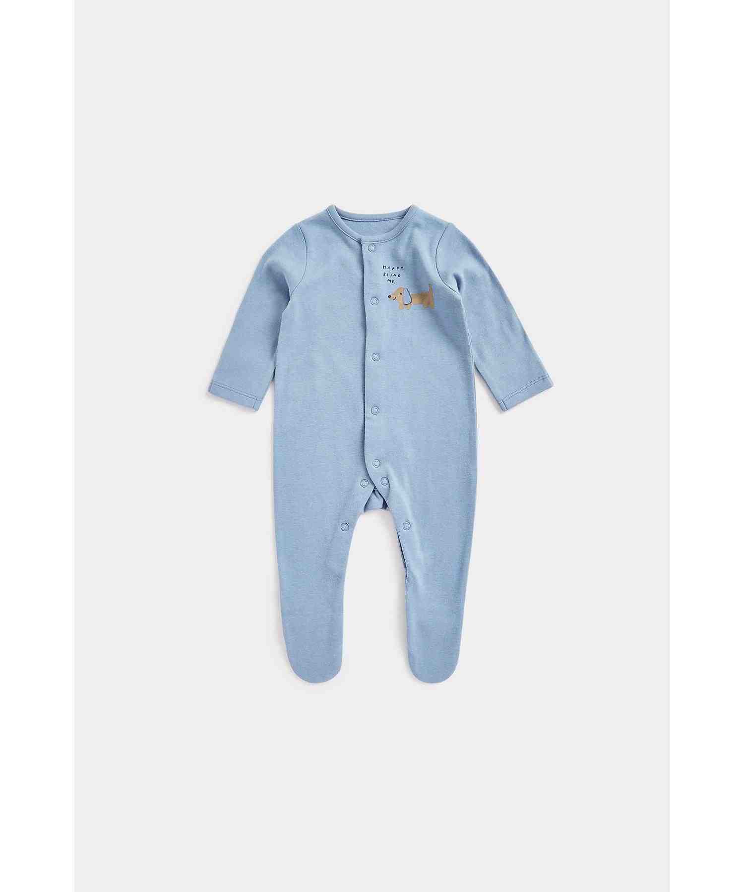 Mothercare Unisex Printed Sleepsuit - Pack of 3 - Multicolor