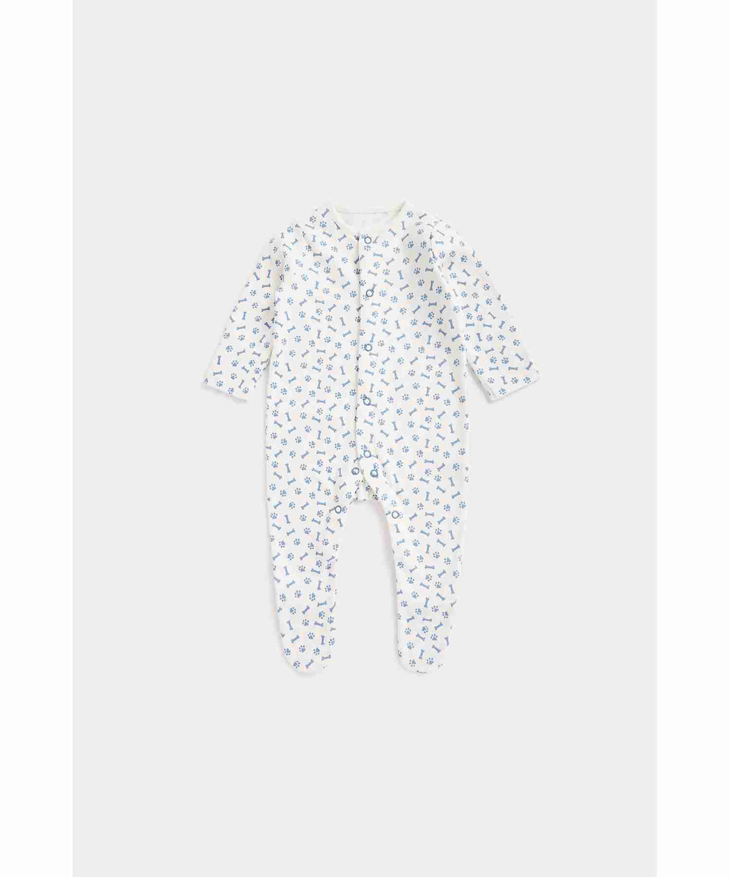 Mothercare Unisex Printed Sleepsuit - Pack of 3 - Multicolor