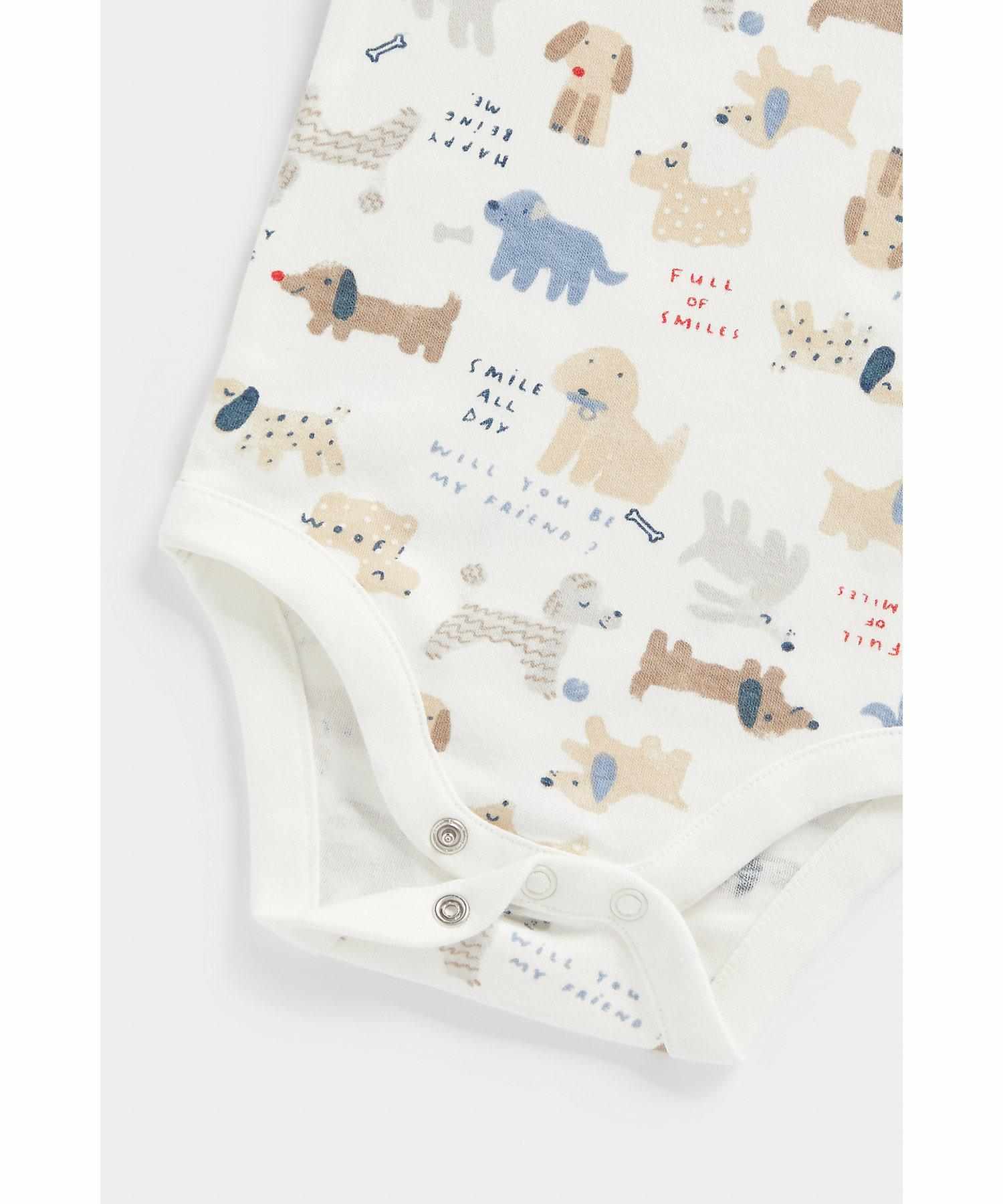Mothercare Unisex Printed Bodysuit - Pack of 5 - Multicolor