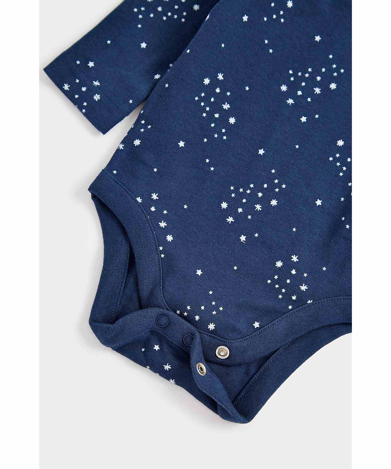 Mothercare Boys 100% Cotton Printed Bodysuit - Pack of 3 - Multicolor