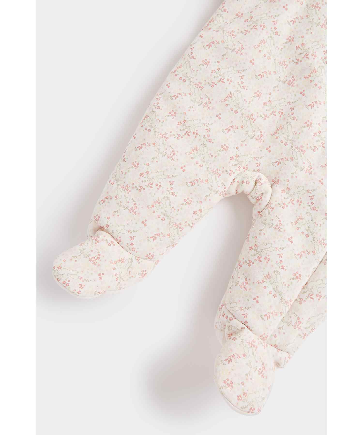 Mothercare Girls 100% Cotton Wadded and Jersey - Lined Snowsuit - Multicolor