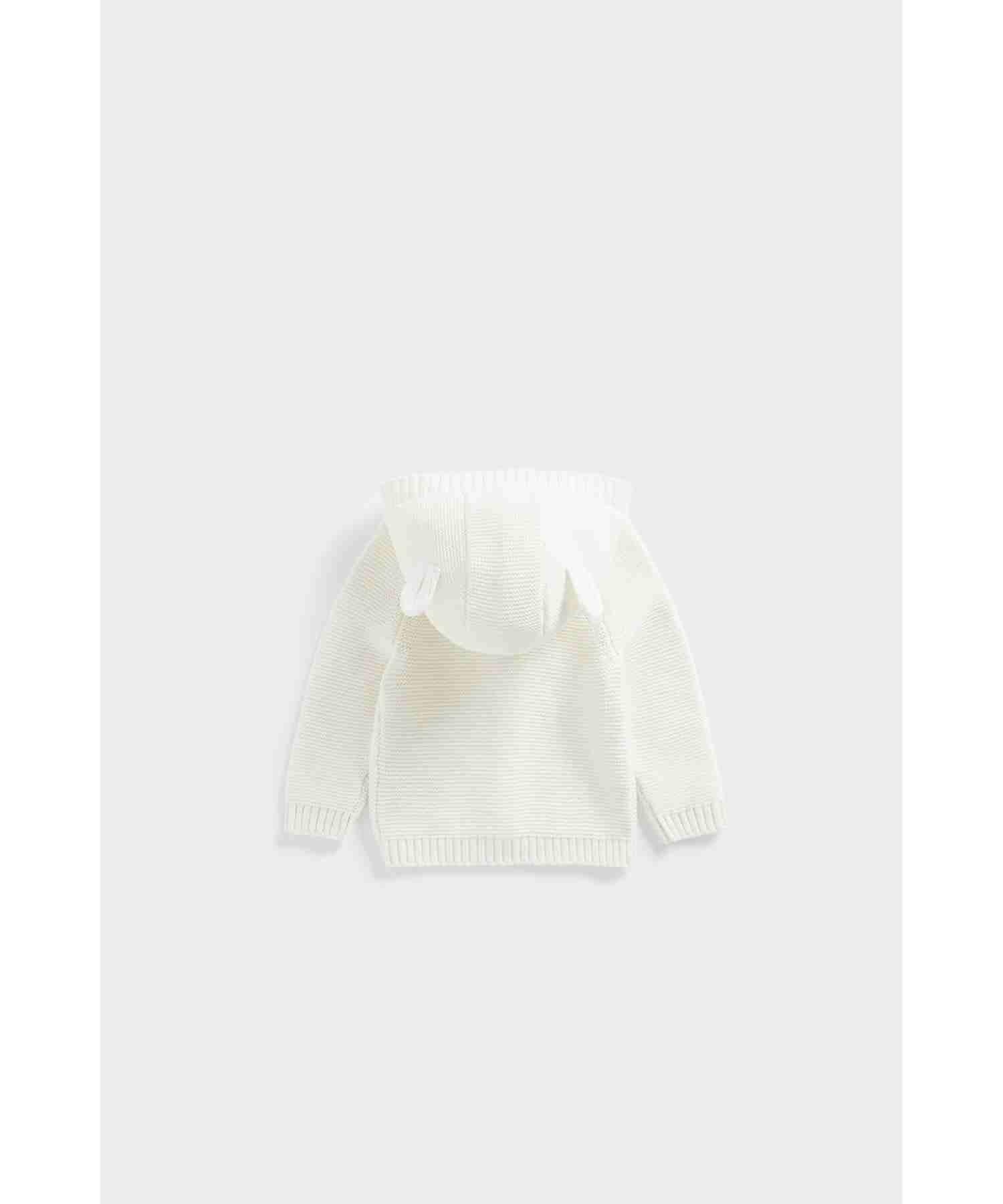 Mothercare Unisex Mock - Wood Button Fastening Cardigan- Cream