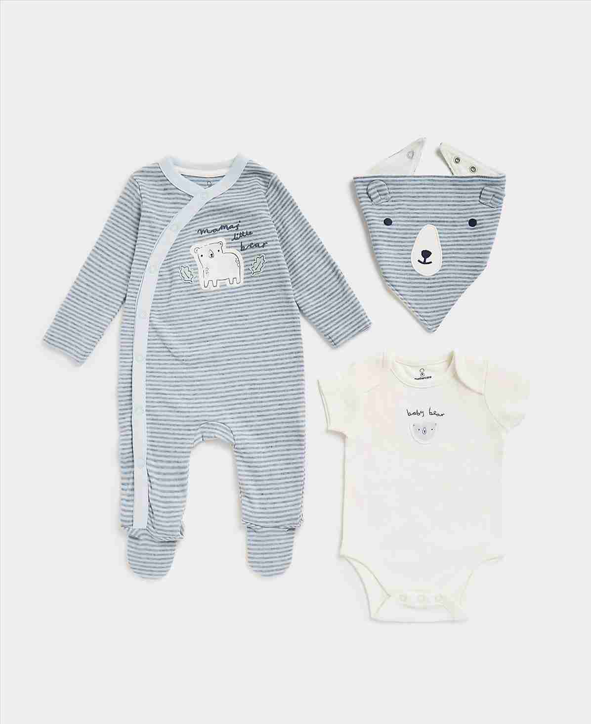 Mothercare Boys Embroidered Gift Set - Blue