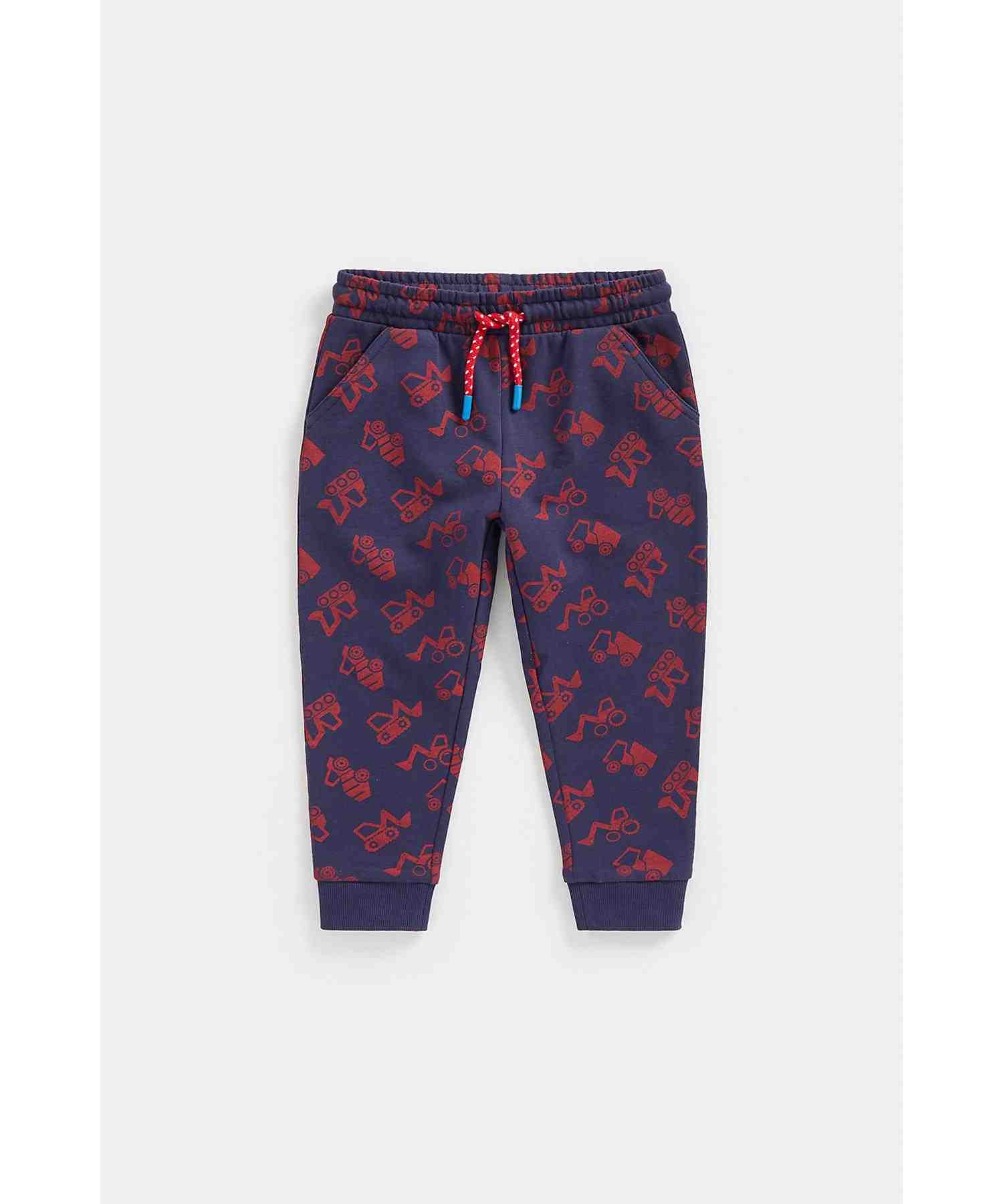 Mothercare Boys 100% Cotton Loop - Back Cotton Sweat Jogger Set - Blue