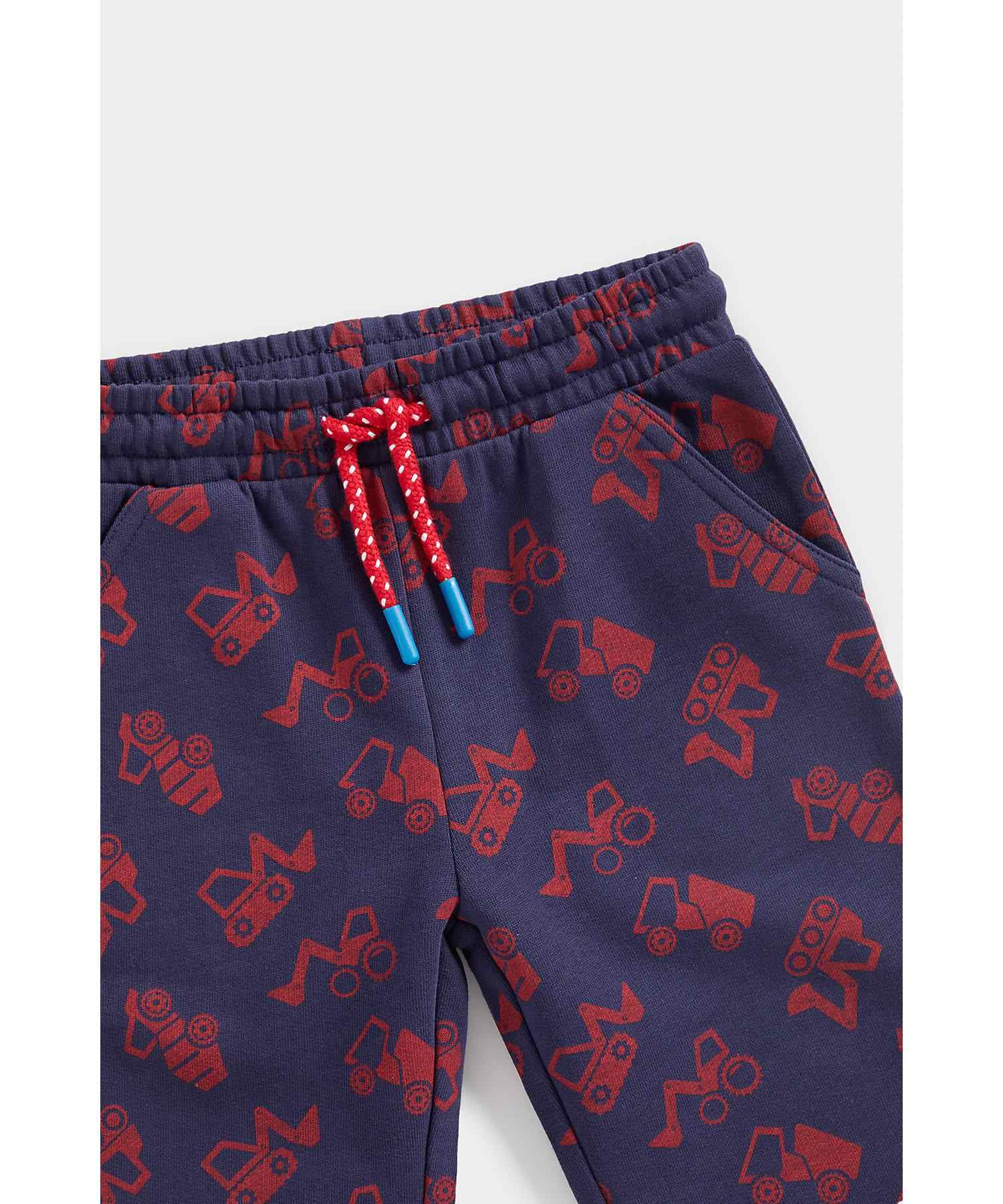 Mothercare Boys 100% Cotton Loop - Back Cotton Sweat Jogger Set - Blue