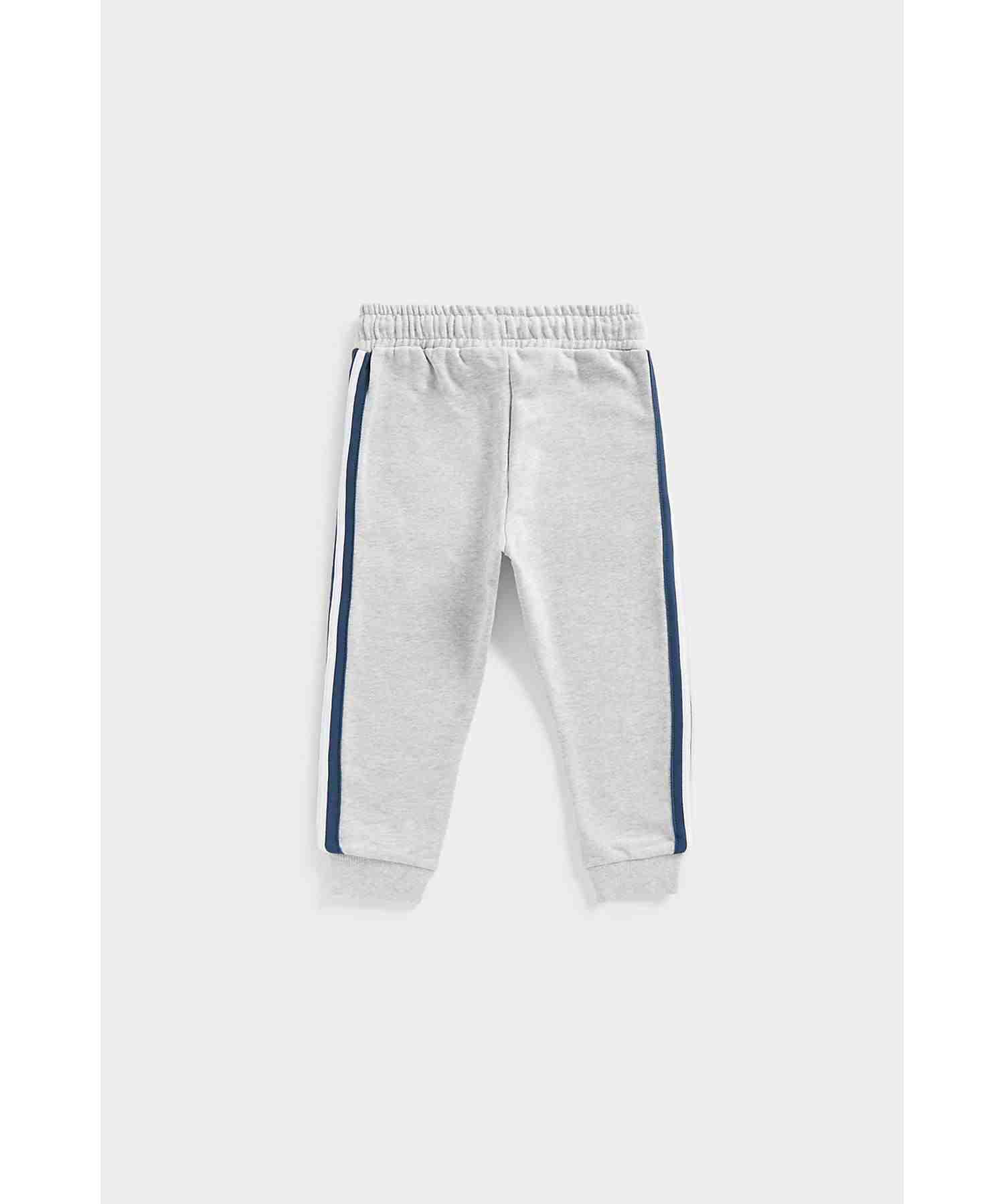 Mothercare Boys 100% Cotton Pretty Tulip Print Joggers - Grey