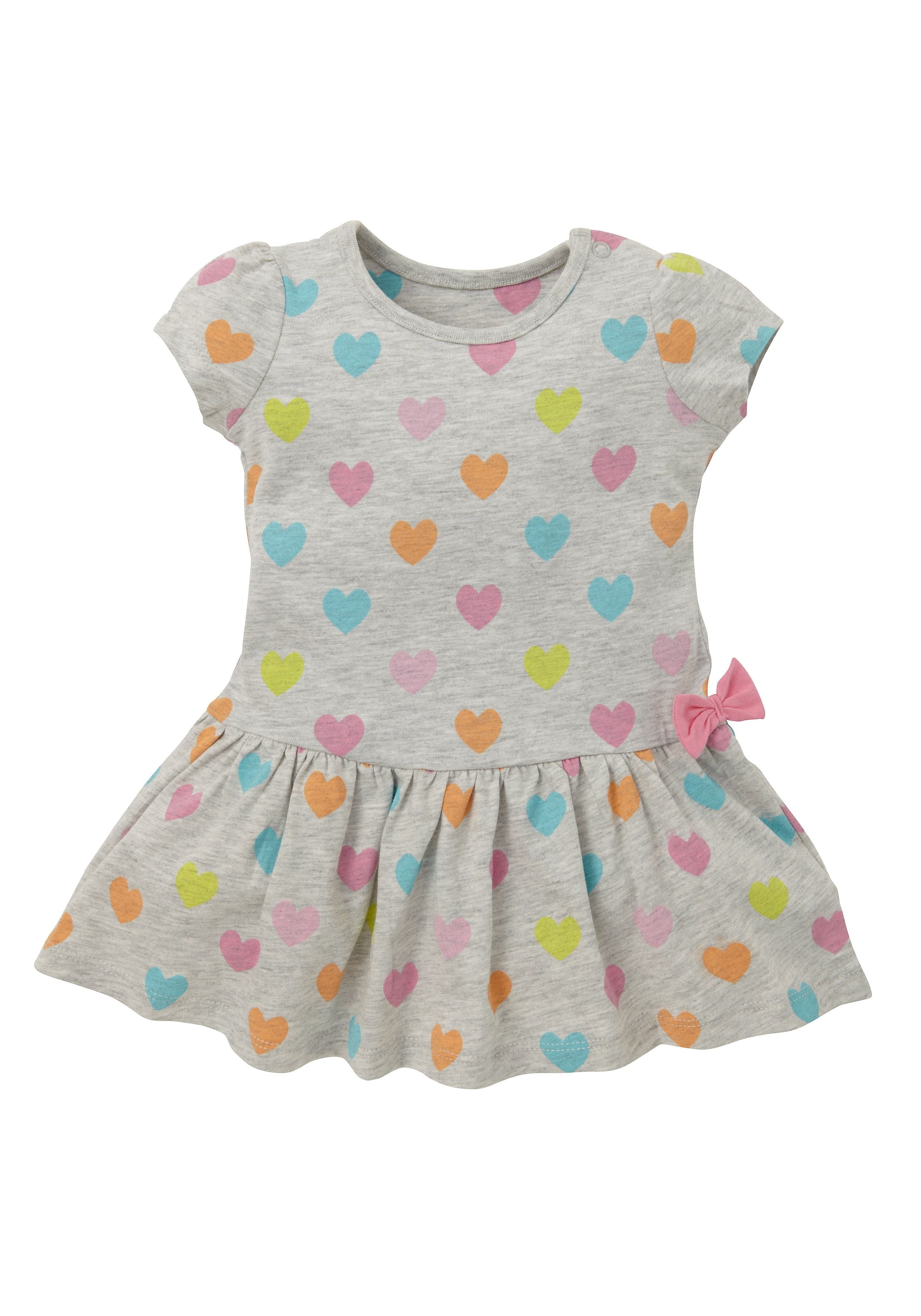 Mothercare | Girls Heart Print Jersey Dress 0