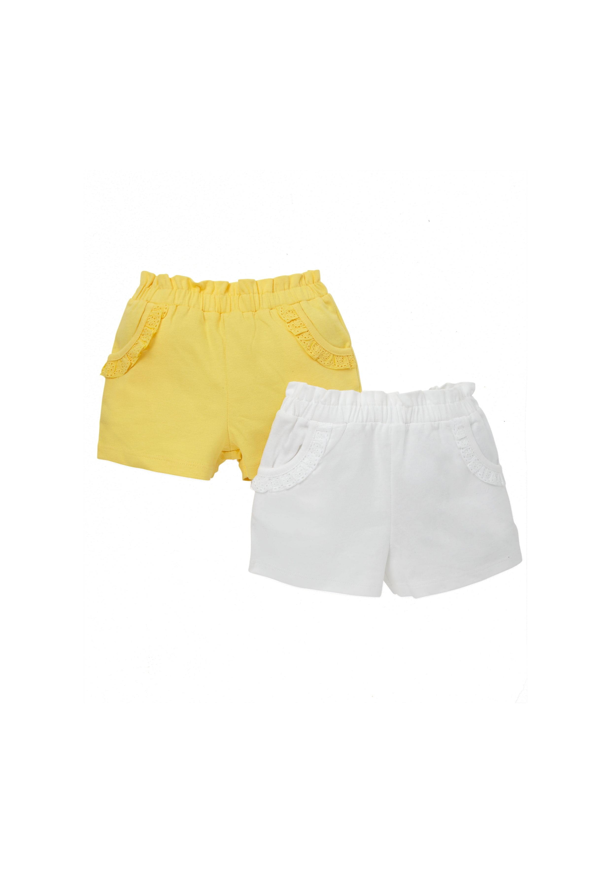 Mothercare | Multicolor Girls Shorts - Pack Of 2 0