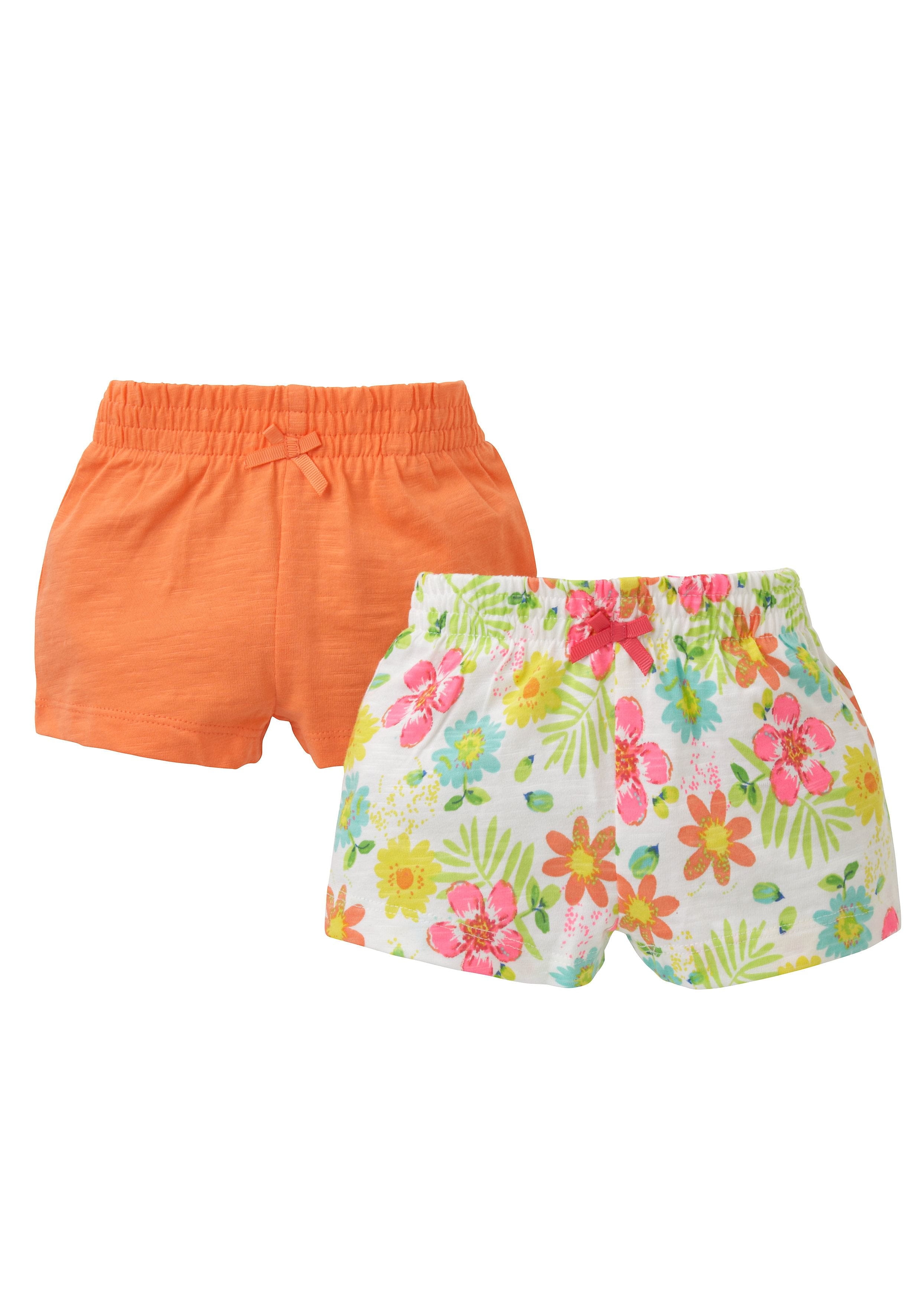 Mothercare | Girls  Shorts Floral Print - Pack Of 2 - Multicolor 0