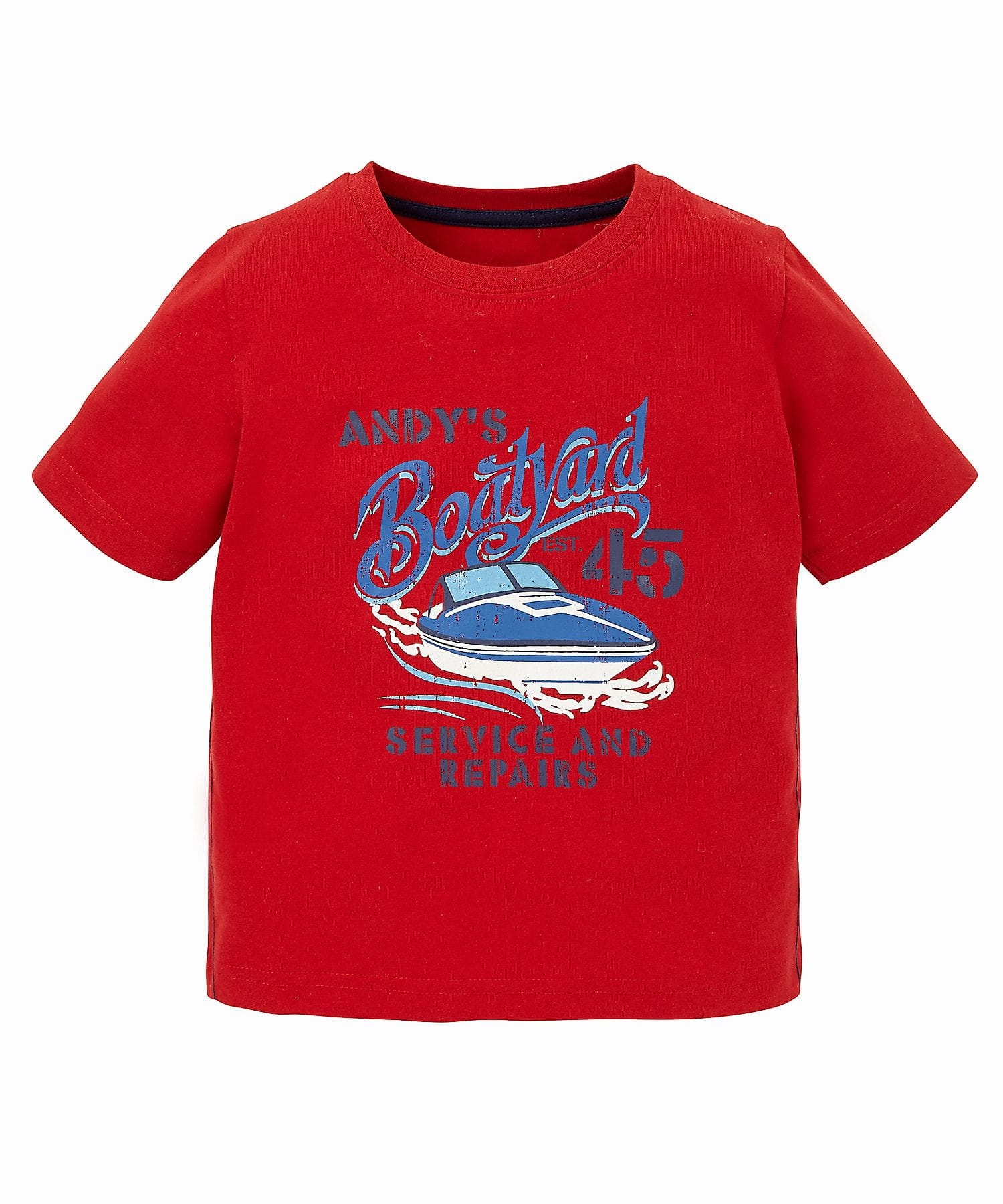 Mothercare | Boys Half Sleeves T-Shirt Text Print - Red 0