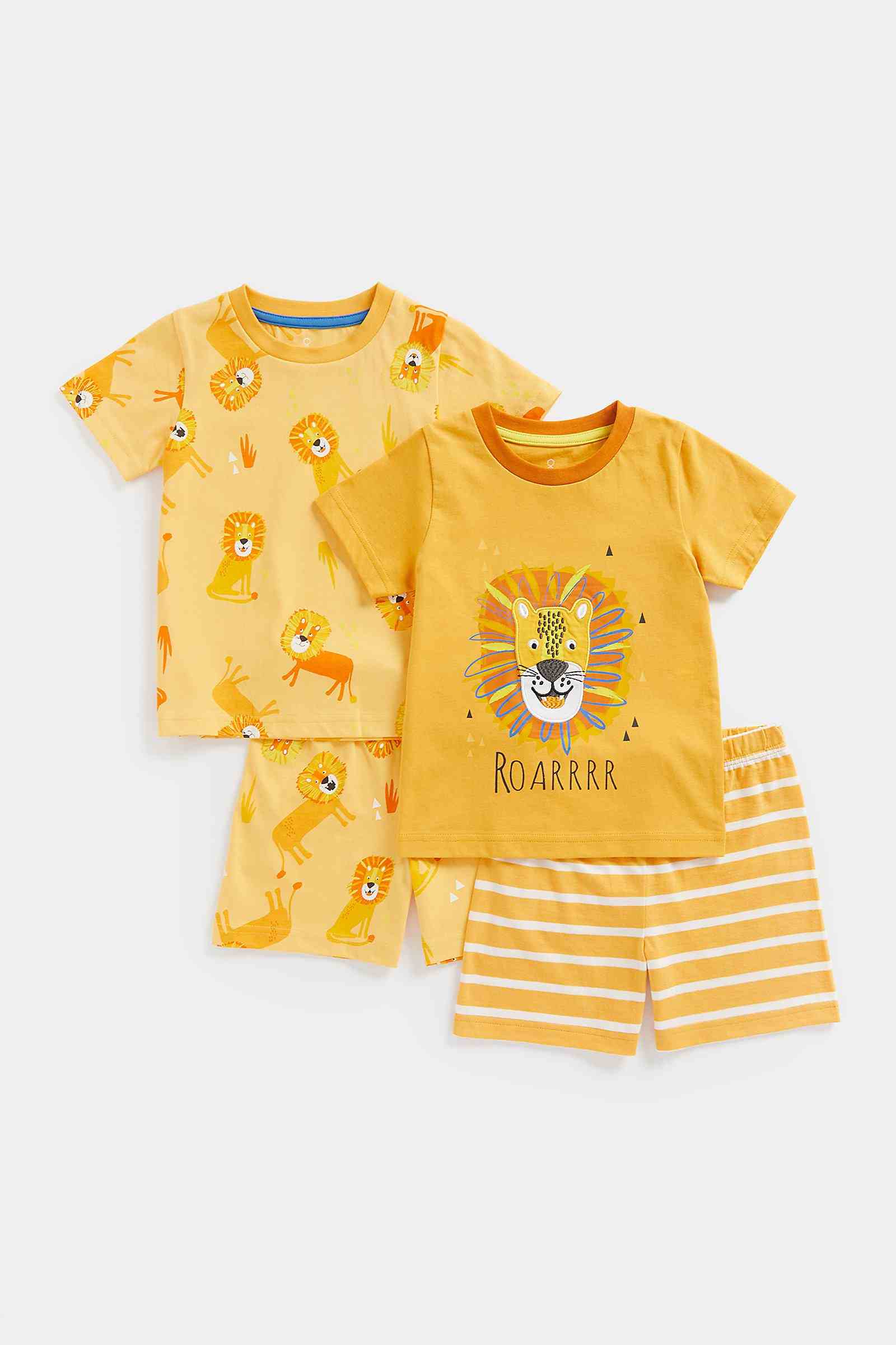 Mothercare Boys Natural, Breathable Cotton Jersey Pyjama Set - Multi