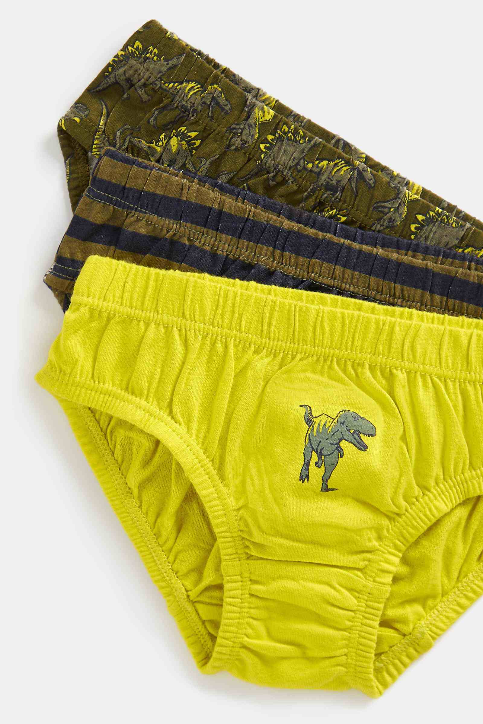 Mothercare Boys 100% Cotton Wide Elasticated Waistband Briefs - Pack of 5 - Multi