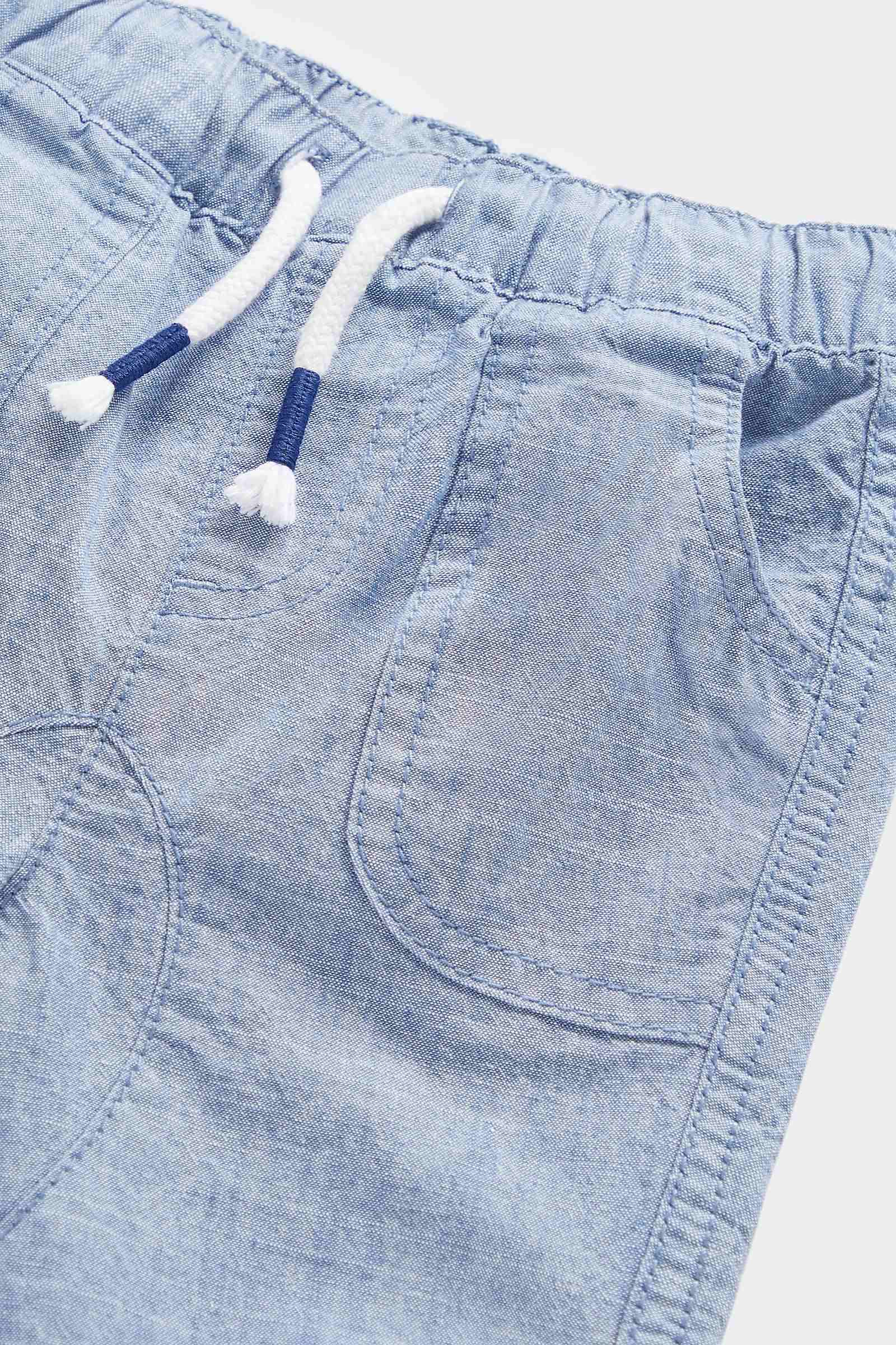 Mothercare Boys 100% Cotton Elasticated Waistband Joggers - Blue