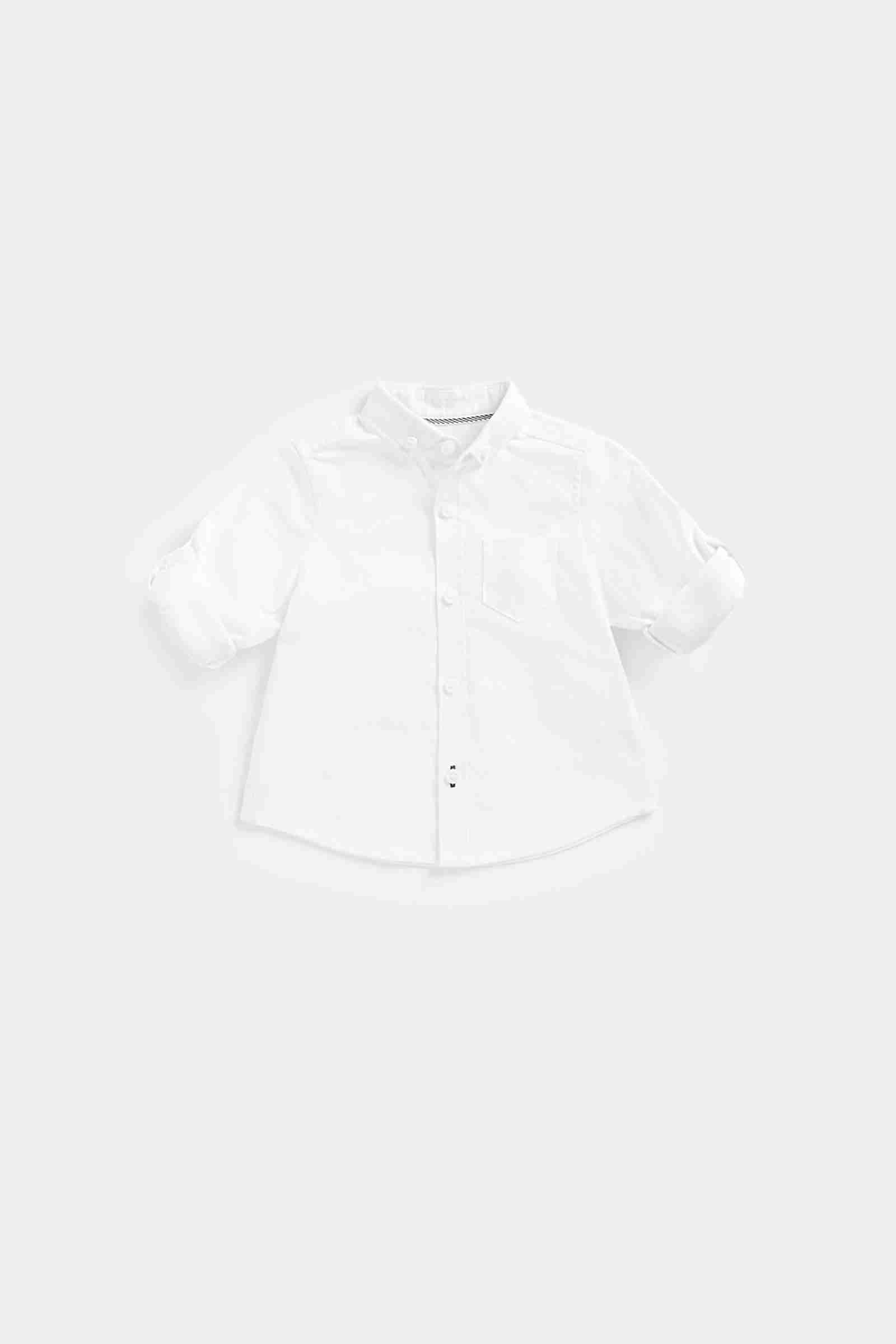 Mothercare Boys 100% Cotton Button - Down Collar Shirt - White