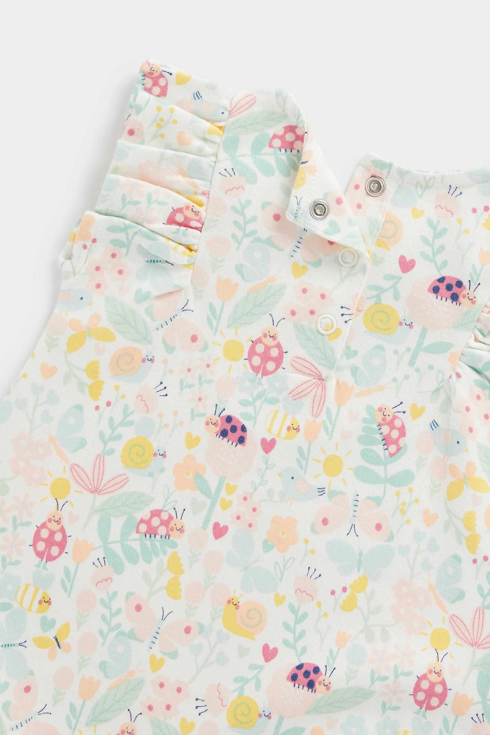 Mothercare Unisex 100% Cotton Printed Rompers - Multi