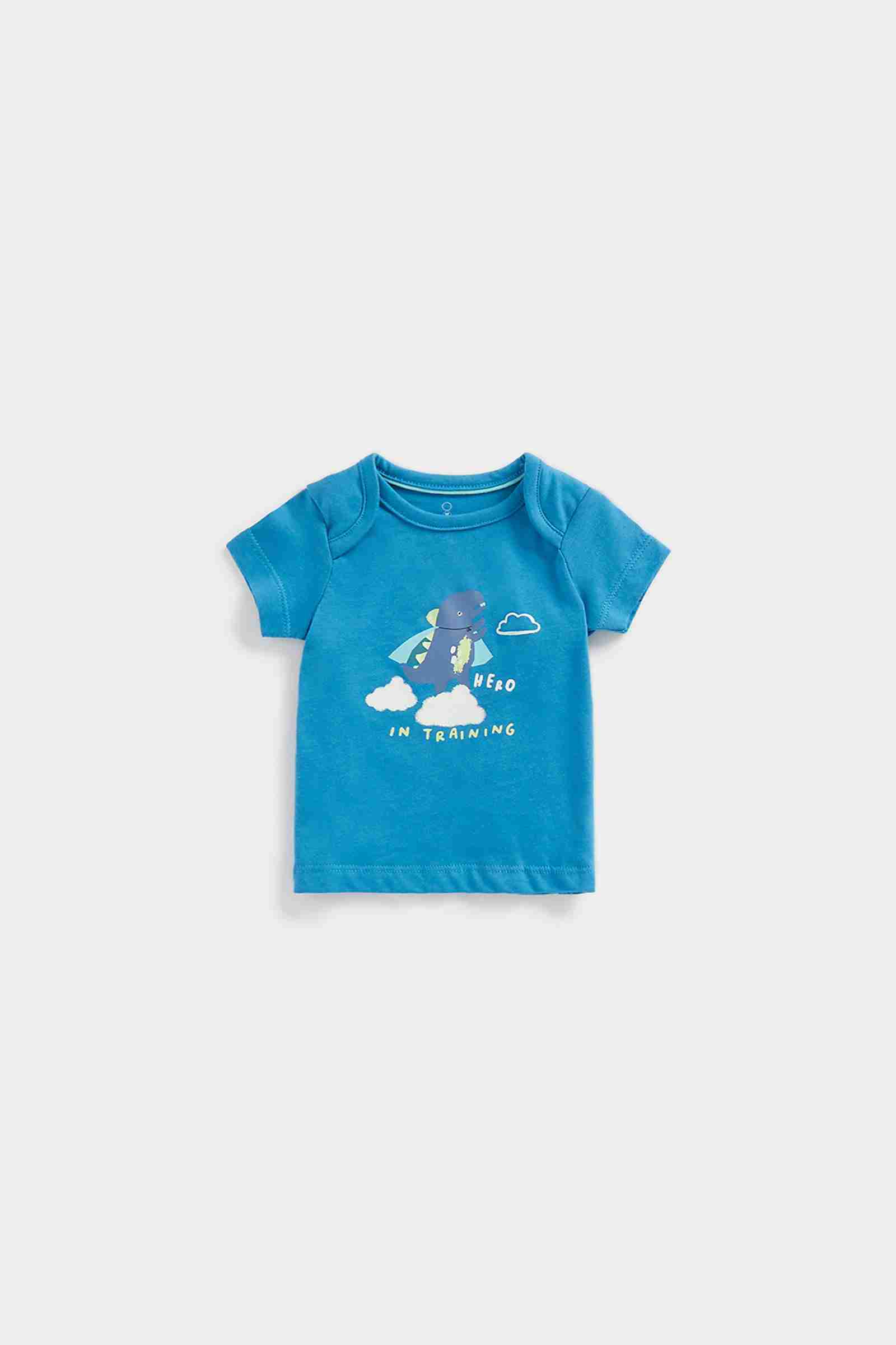 Mothercare Girls Cotton Jersey T-Shirt - Blue
