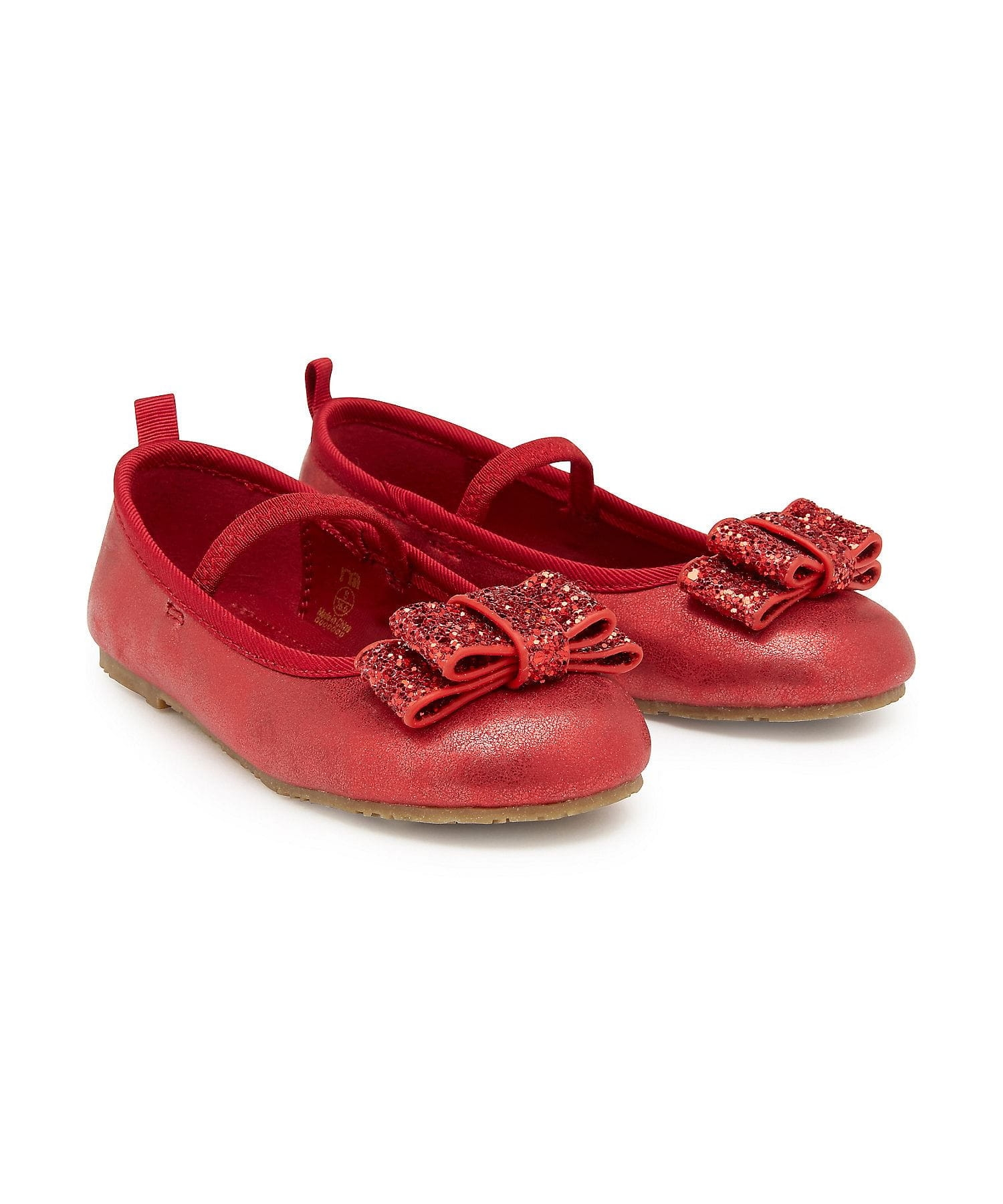 Mothercare | Girls Bellies Glitter Bow - Red 0